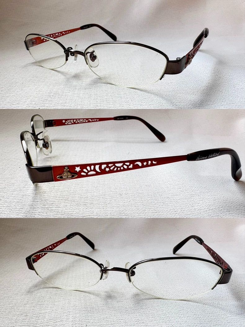Vivienne Westwood Vivienne Westwood Skeletal Saturn Half Frame Glasses Size ONE SIZE - 1 Thumbnail