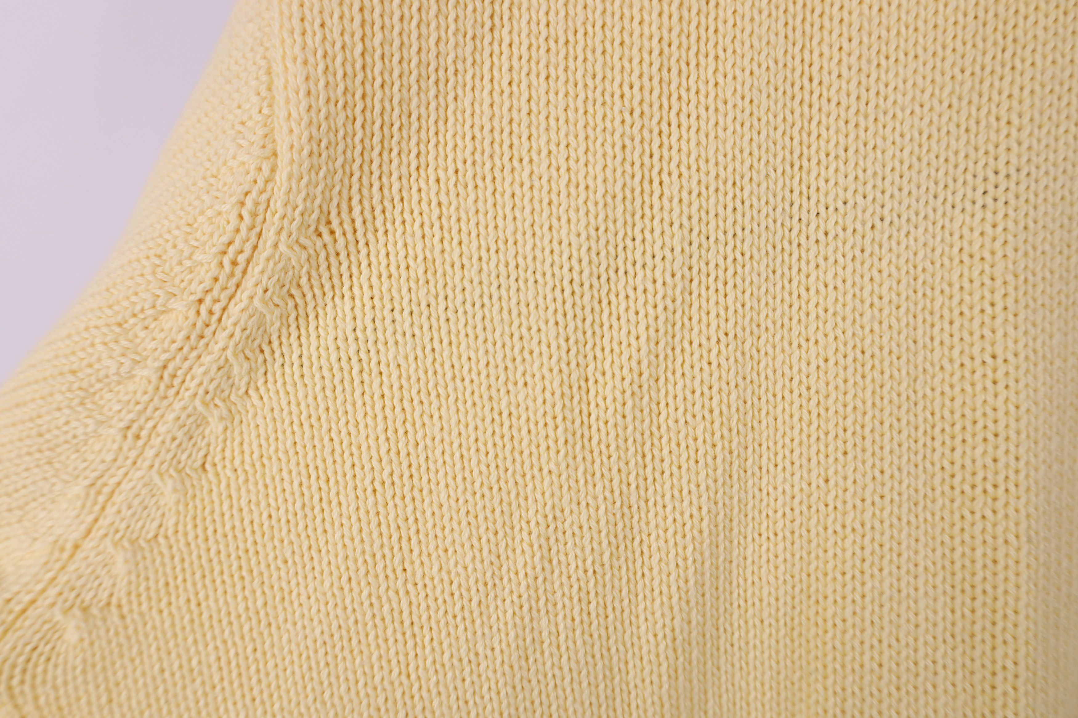 Vintage Vintage 90s Streetwear Ribbed Cable Knit Sweater Yellow Size US L / EU 52-54 / 3 - 10 Thumbnail