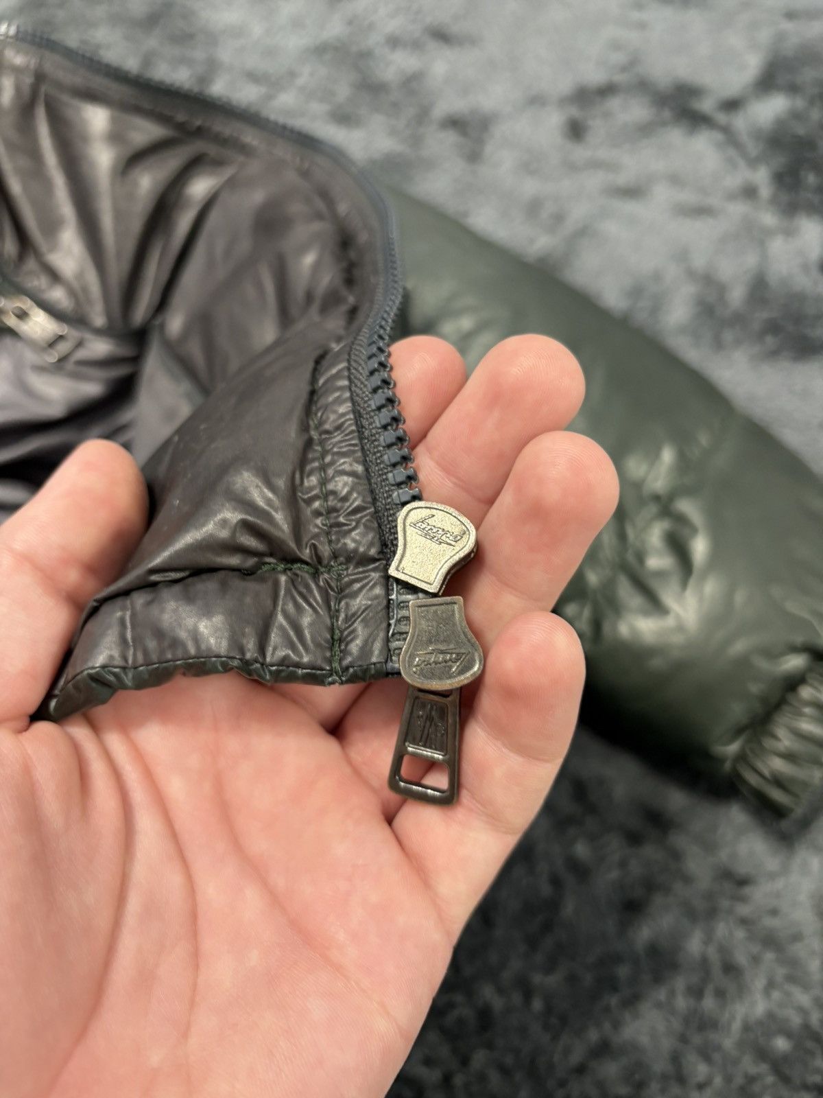 Moncler Moncler Zin Giubotto Down Jacket Rare Green Color Size US S / EU 44-46 / 1 - 21 Thumbnail