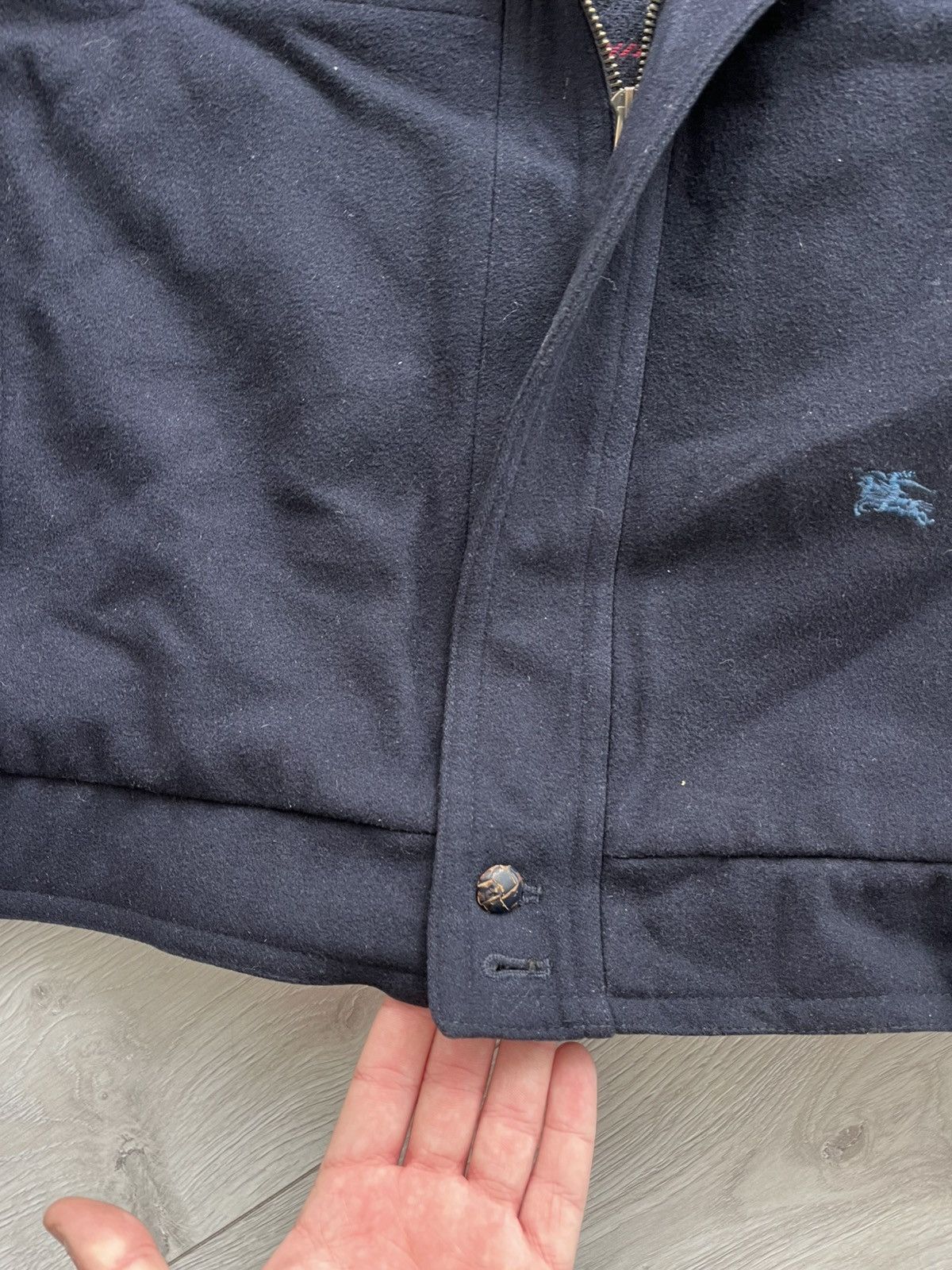 Burberry Burberrys Vintage Wool Bomber 90s Size US XL / EU 56 / 4 - 5 Thumbnail