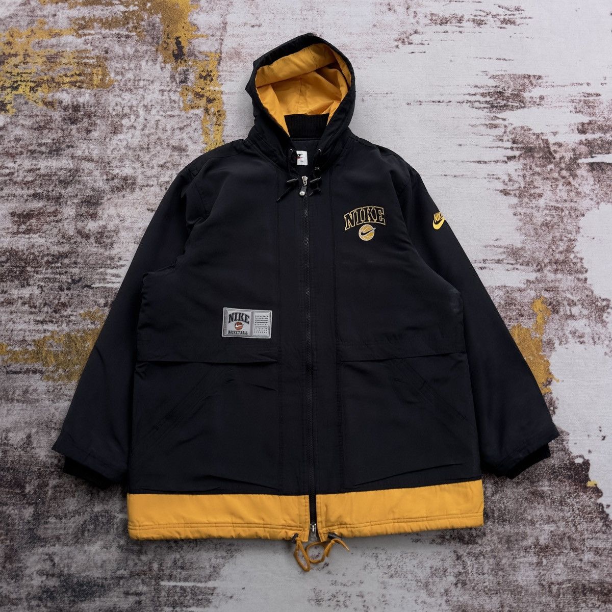 Nike VINTAGE NIKE BASKETBALL 90’S EMBROIDERY BIG LOGO JACKET RARE Size US L / EU 52-54 / 3 - 6 Thumbnail