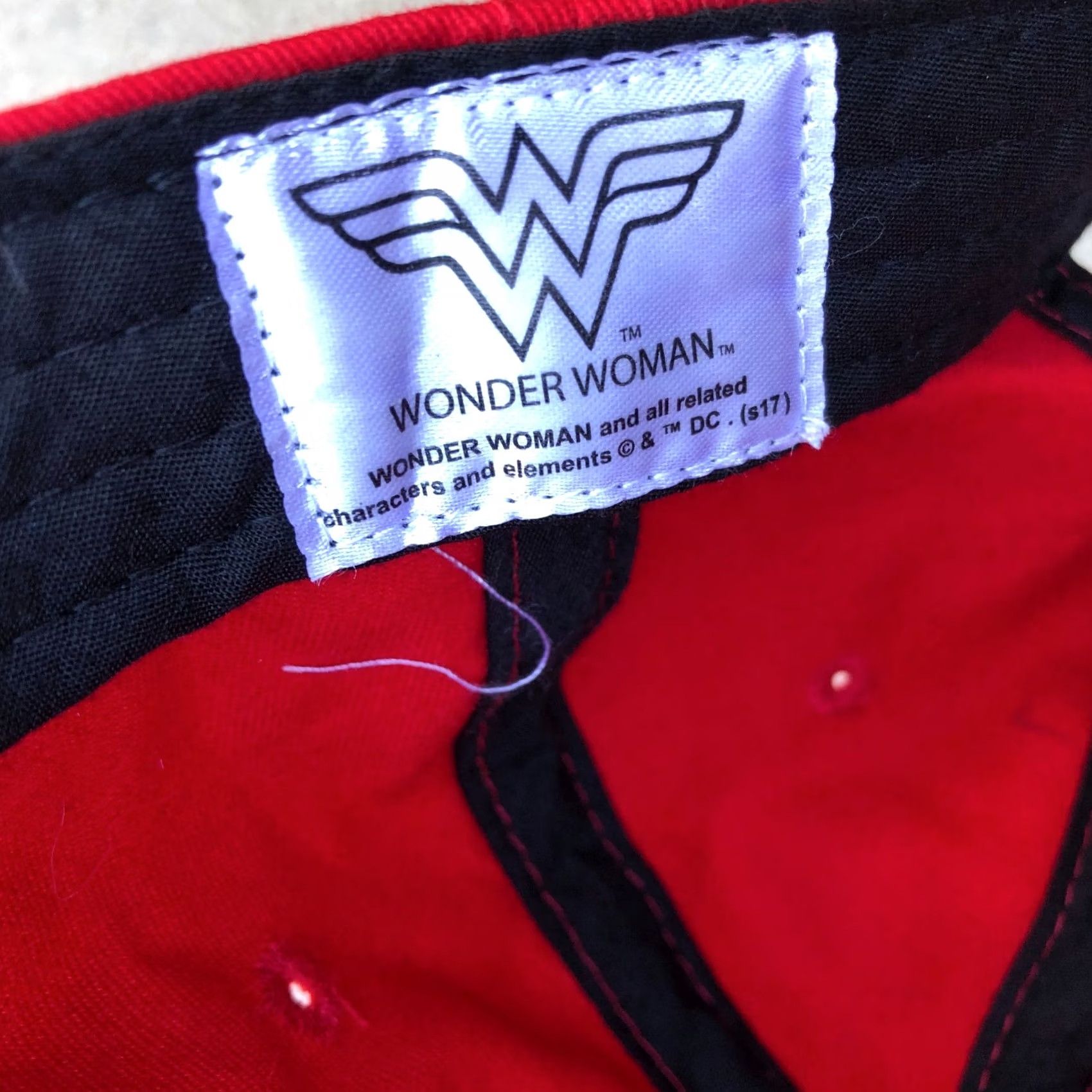 DC Comics WONDER WOMAN Baseball Hat Unisex Adult Red Adjustable Cap Super Hero Cap Size ONE SIZE - 5 Thumbnail