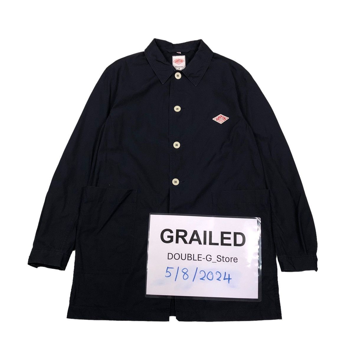 Danton × Japanese Brand × Vintage 📌VINTAGE CHORE WORK JACKET DANTON VETEMENTS DE TRAVAIL Size US S / EU 44-46 / 1 - 2 Thumbnail