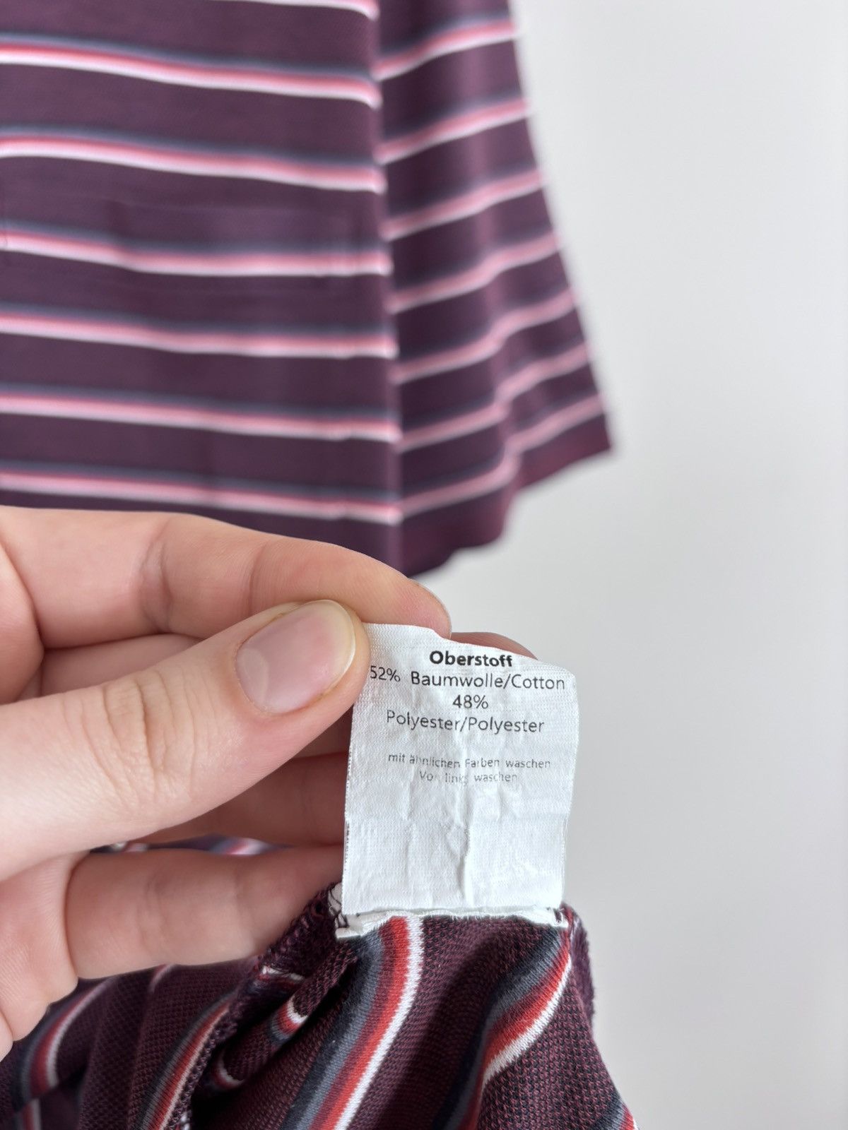 Paul Smith Paul Smith Men’s Burgundy Striped Short Sleeve Polo Shirt Size US XL / EU 56 / 4 - 12 Thumbnail