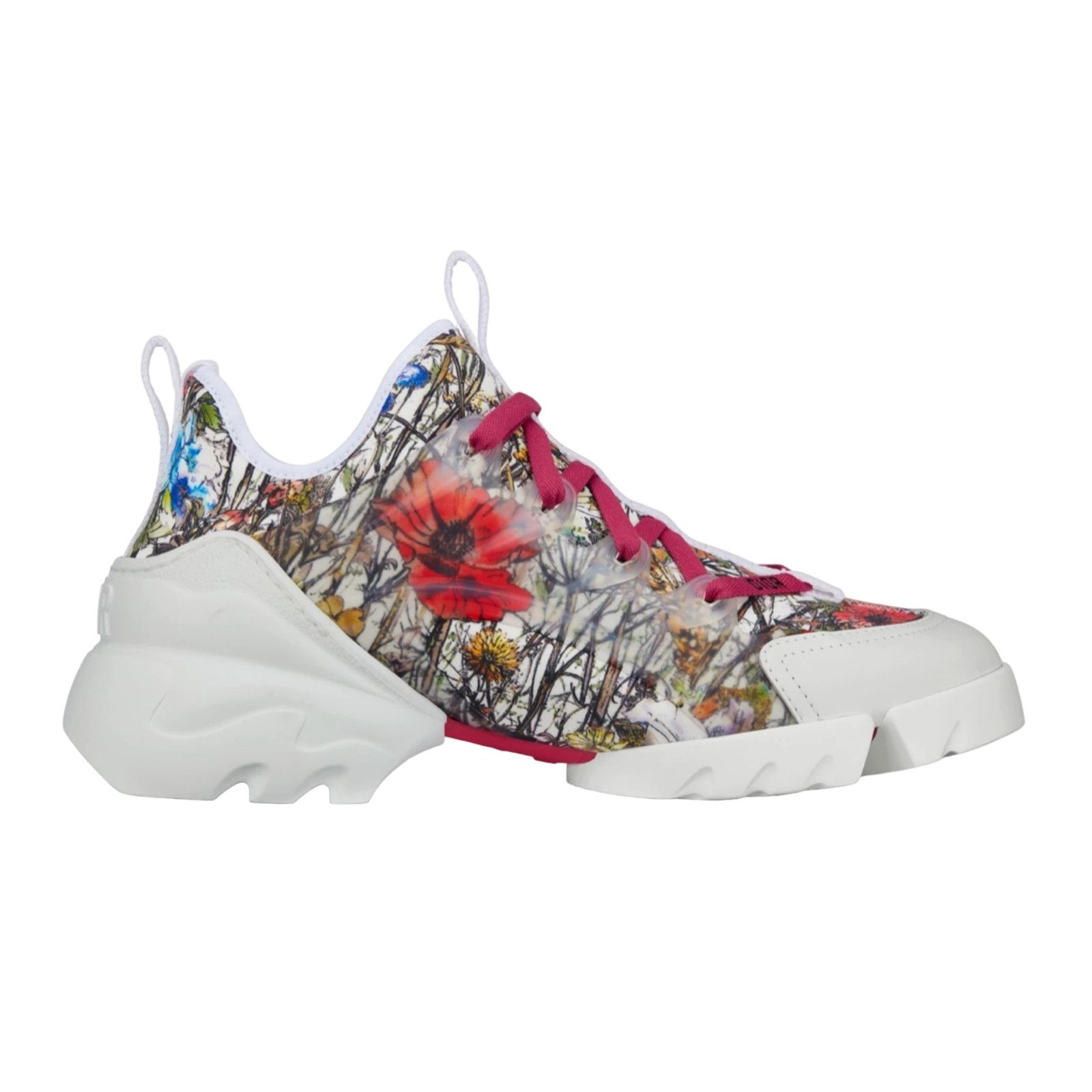 Dior D Connect Mille Fleurs Lace Up Flat Trainer Sneaker 39.5 Size US 9.5 / IT 39.5 - 1 Thumbnail