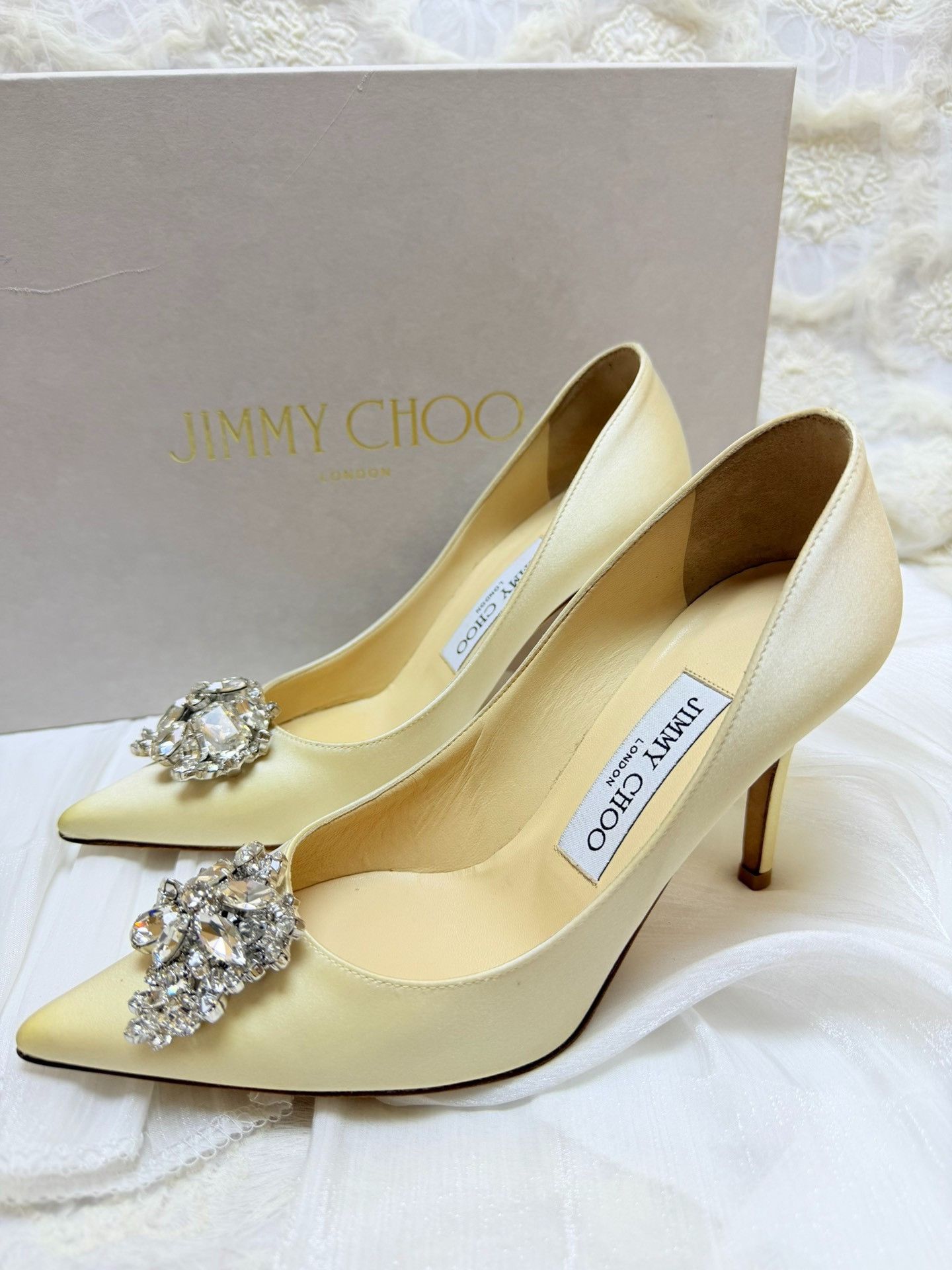 Jimmy Choo Jimmy Choo White Lowtop Sneakers it_34-5 Women Size US 4.5 / IT 34.5 - 1 Thumbnail