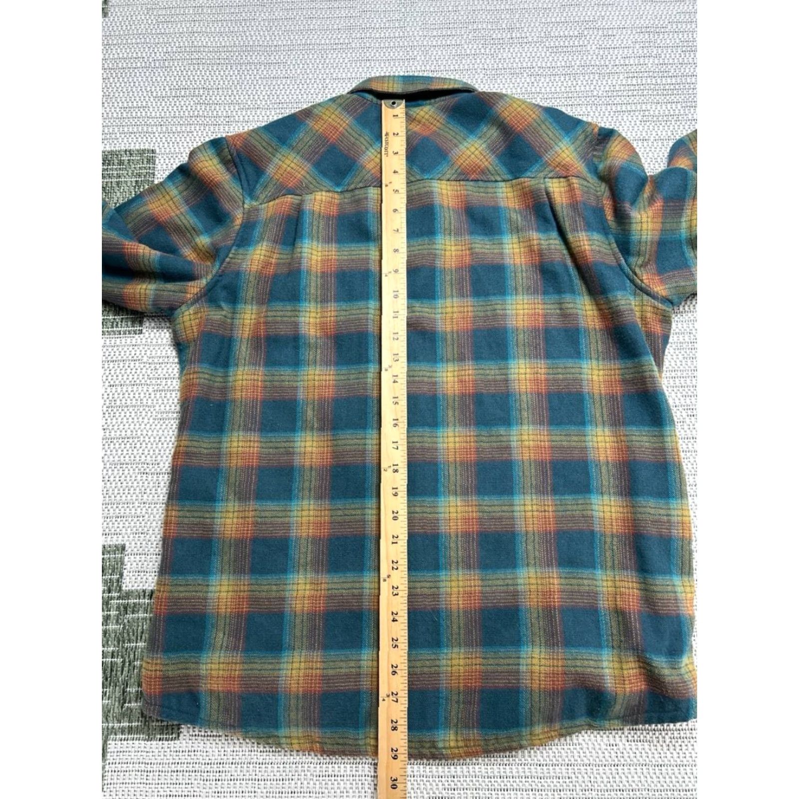 Vintage L.L.Bean Button-Up Shirt Mens M Blue Flannel Polyester Plaid Casual Winter Fall Spring Button-Down Collar Mens Clothing Size US M / EU 48-50 / 2 - 7 Thumbnail