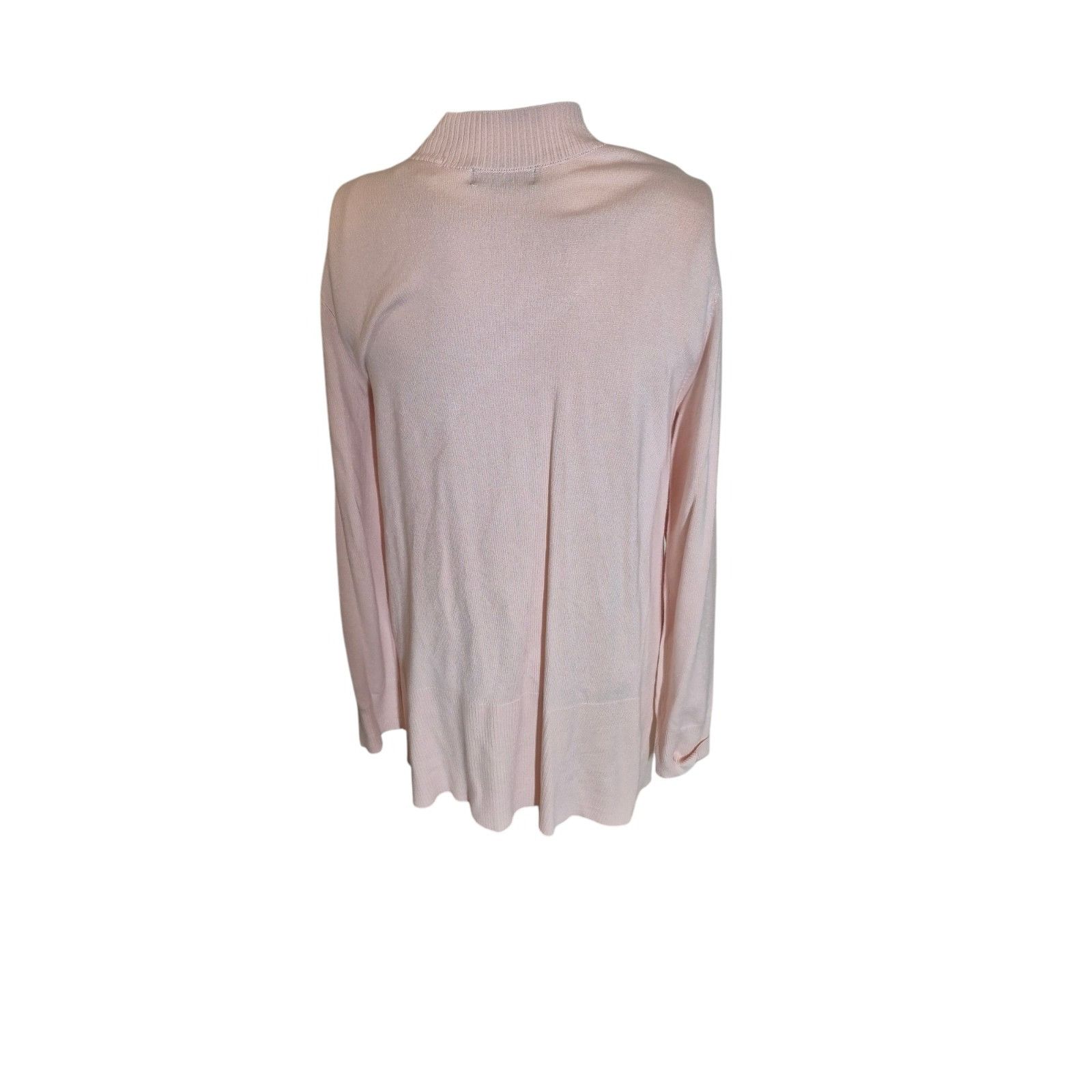 Elie Tahari Tahari Cardigan Sweater Pastel Pink Sweater Open Front Sz L Size L / US 10 / IT 46 - 3 Thumbnail