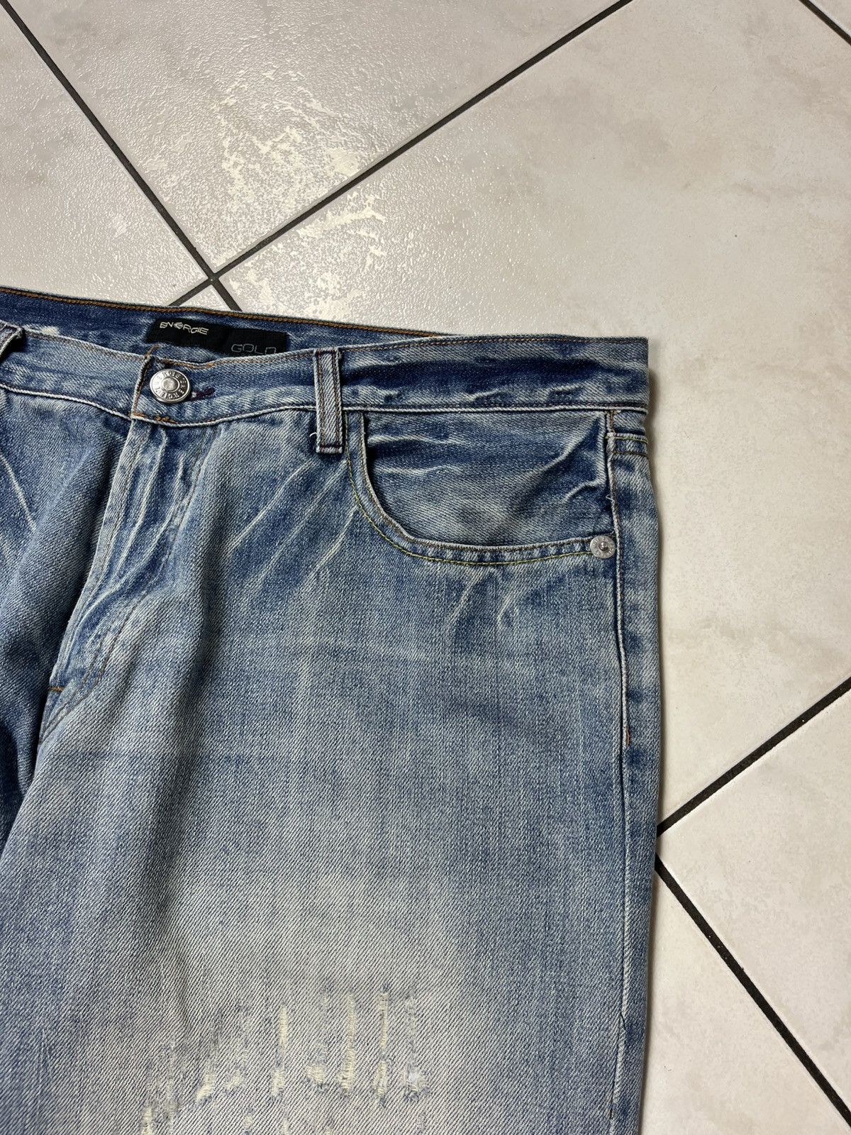Energie × Vintage Vintage Energie gold baggy washed distressed ripped jeans Size US 36 / EU 52 - 13 Thumbnail