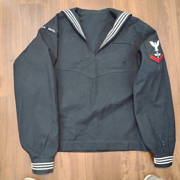 Other Vintage WW2 Navy USA Uniform Jumper Shirt U.S.S. Nimitz Size US L / EU 52-54 / 3 - 2 Thumbnail