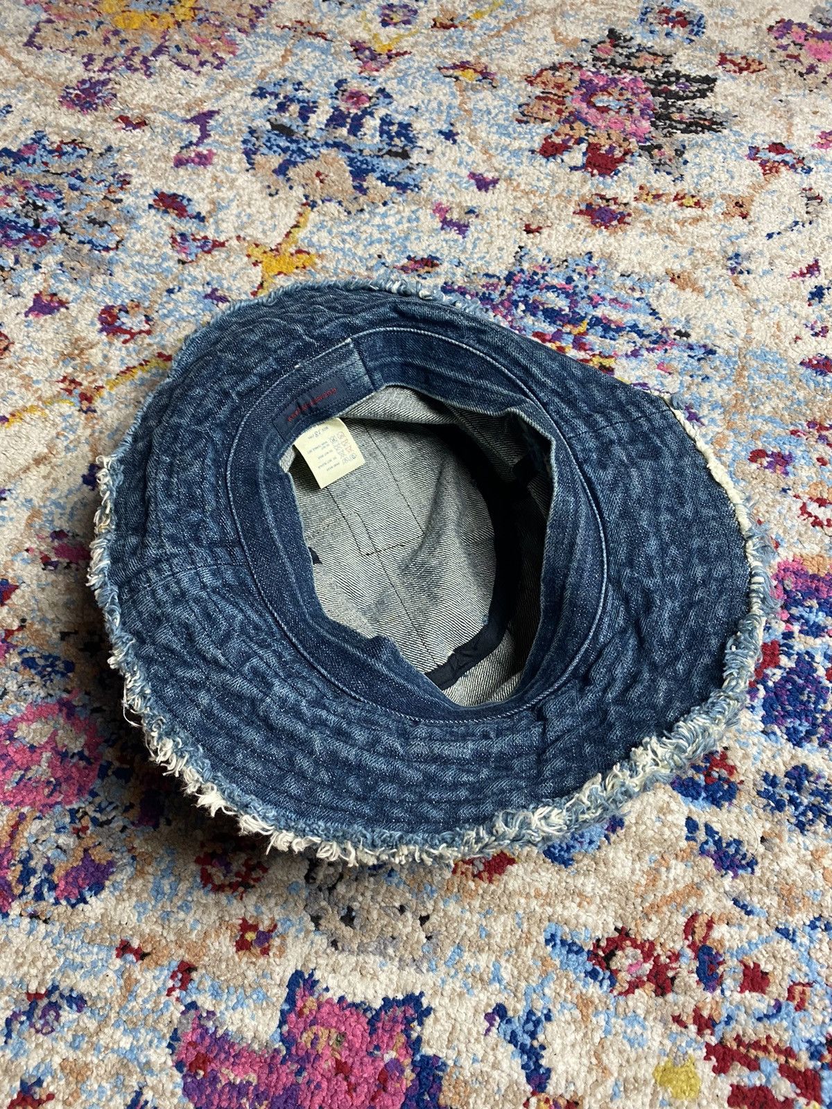Japanese Brand Override9999 Japan Patchworks Denim Farmers Field Hat Size ONE SIZE - 8 Thumbnail