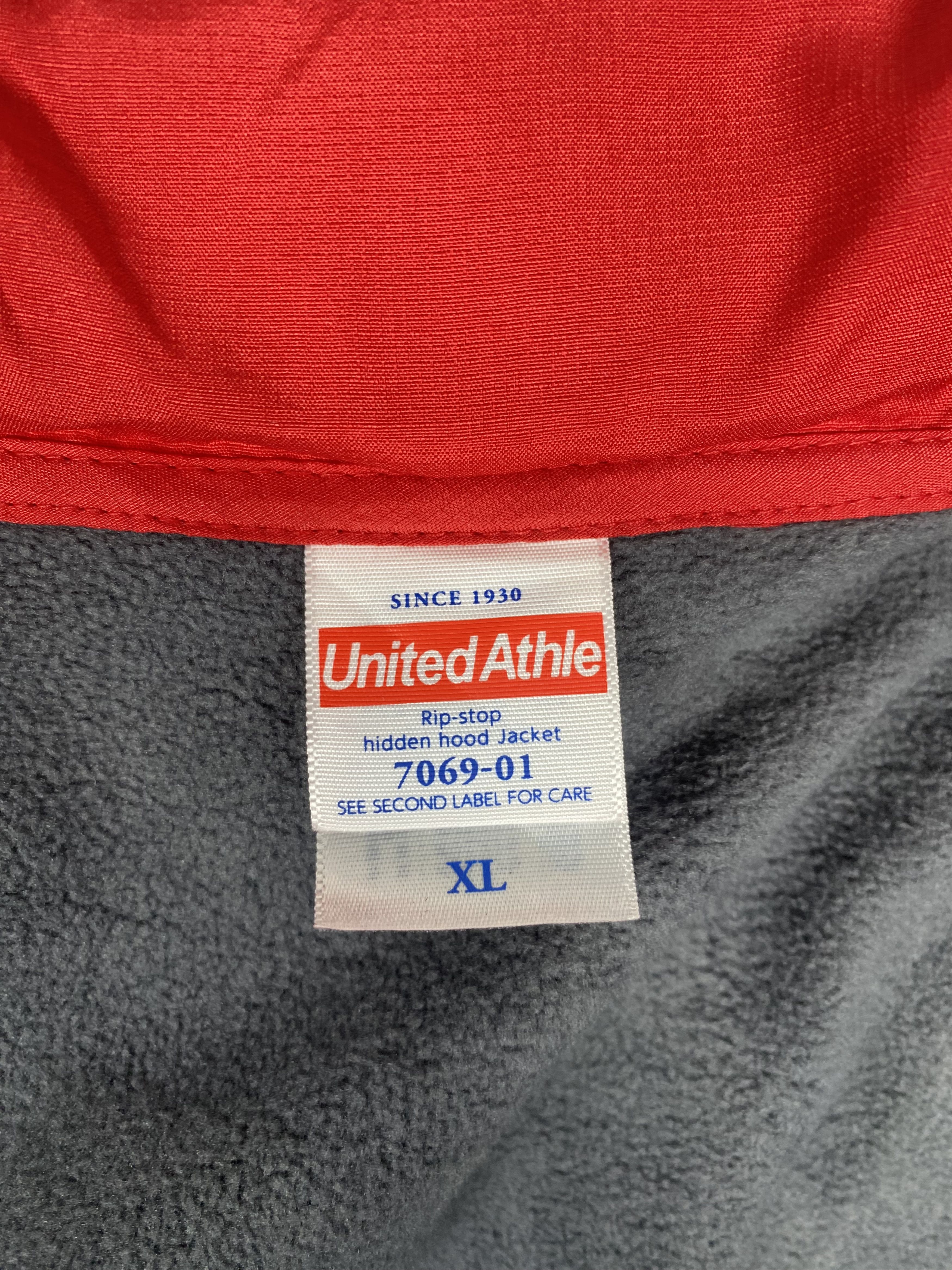 Japanese Brand Vintage United Athle Zip Up Red Light Jacket Size US XL / EU 56 / 4 - 11 Thumbnail