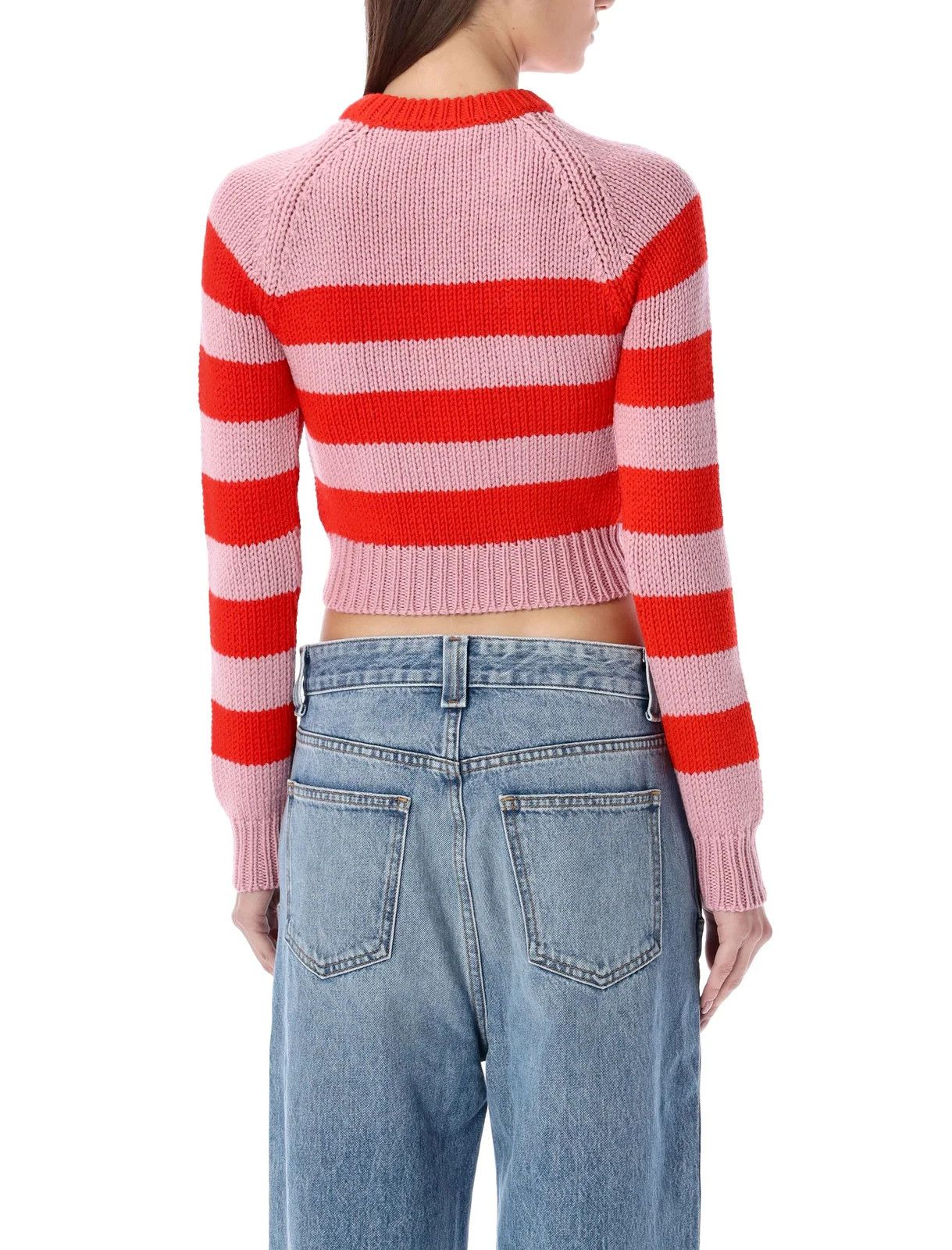 Marni o1y1125 Crewneck Sweater in Pink/Red Size M / US 6-8 / IT 42-44 - 2 Thumbnail