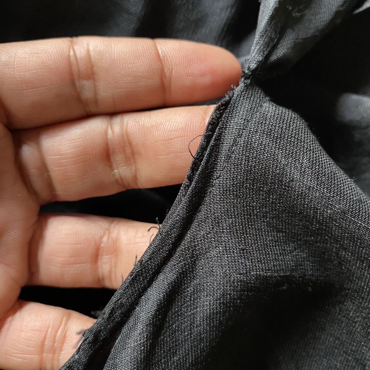 Issey Miyake IS Issey Miyake Black Silk Long Sleeve Bow Tie Collar Shirt Size XL / US 12-14 / IT 48-50 - 15 Thumbnail