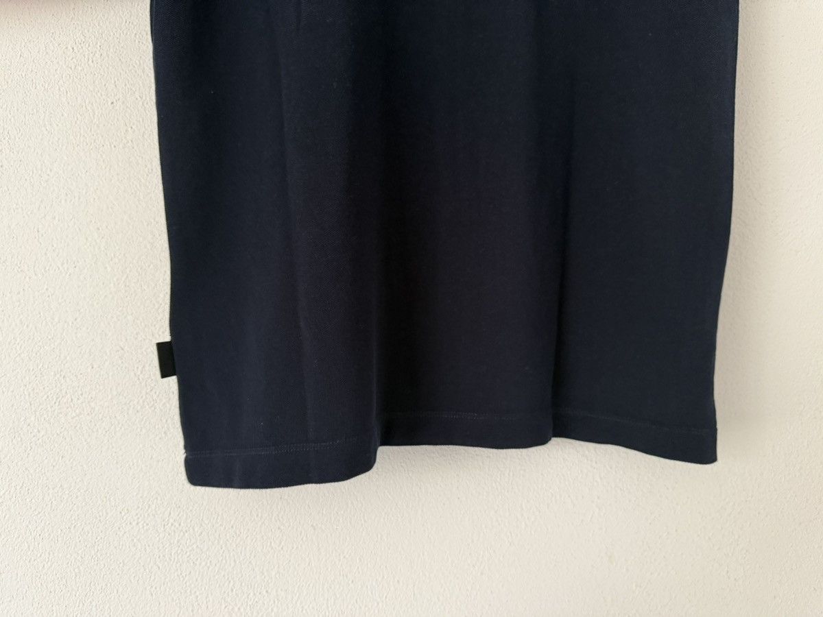 Gucci Leather Collar Polo Shirt in Navy Cotton Piqué Size US M / EU 48-50 / 2 - 7 Thumbnail