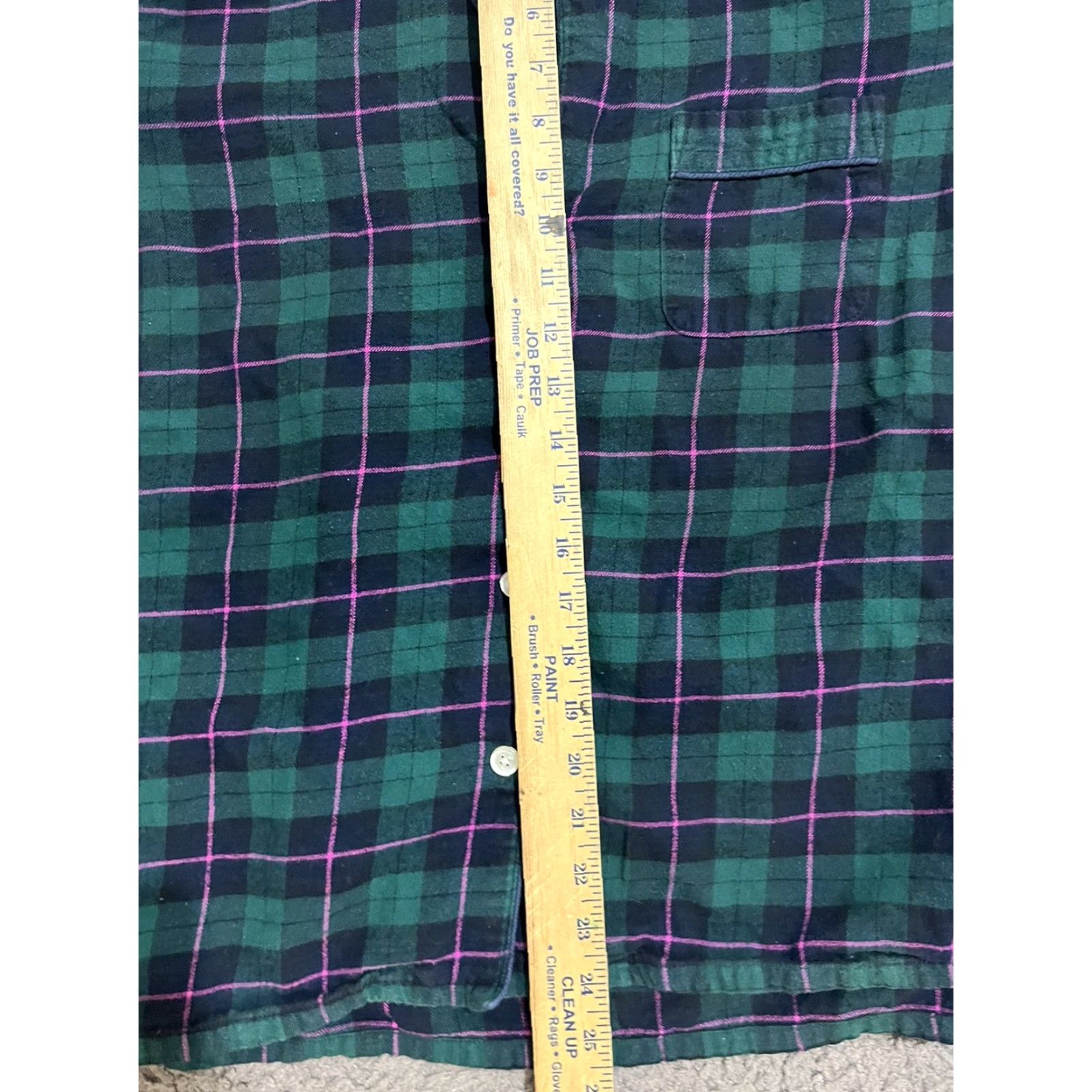 J.Crew J.CREW Women's Plaid Flannel Shirt Button-Down XS Green - Cotton Cozy Casual Top, Slim, Regular, Button-Up, All Seasons, Womens Size XS / US 0-2 / IT 36-38 - 5 Thumbnail