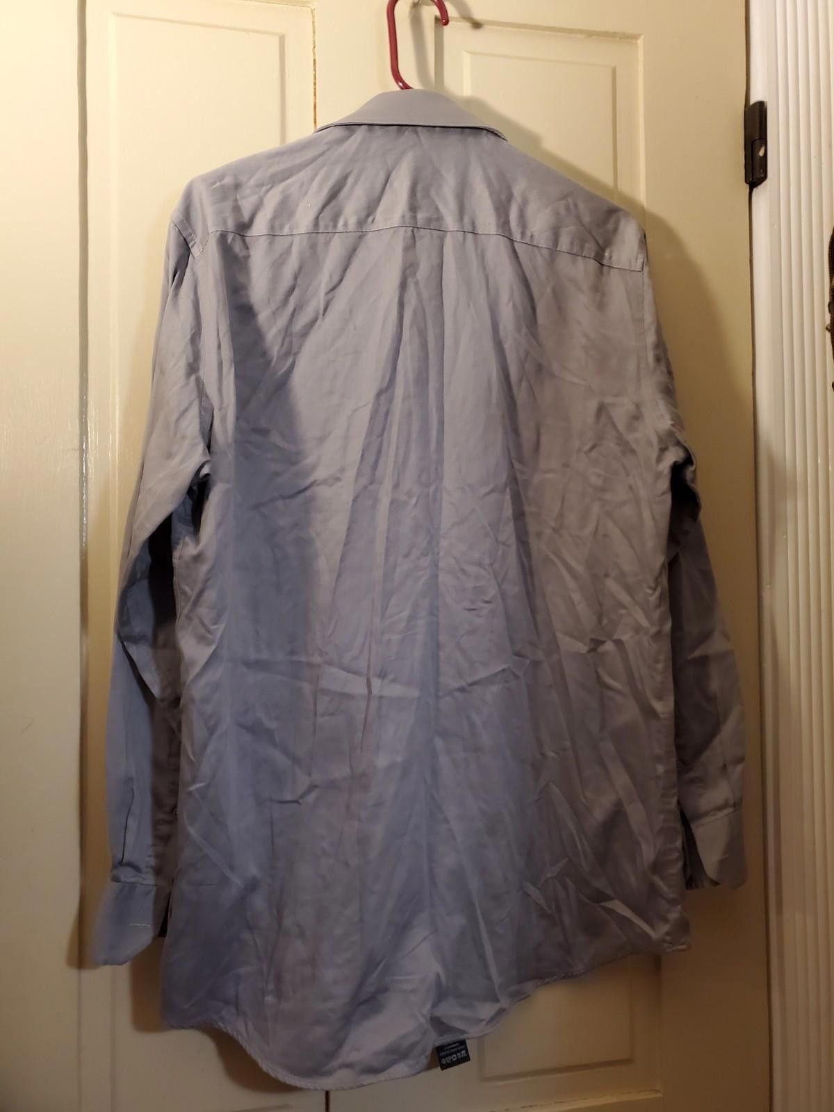 Designer Bellissimo Men's LS Dress / Casual Shirt Size 16 1/2 T 34/35 Size 38R - 4 Thumbnail