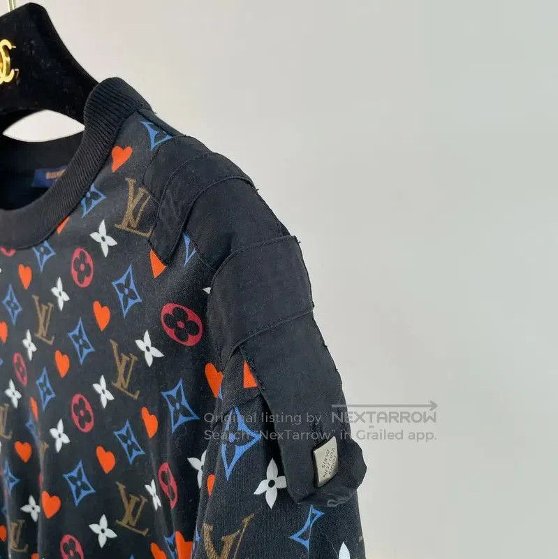 Louis Vuitton Louis Vuitton Printed Black Cotton T. Size M / US 6-8 / IT 42-44 - 4 Thumbnail