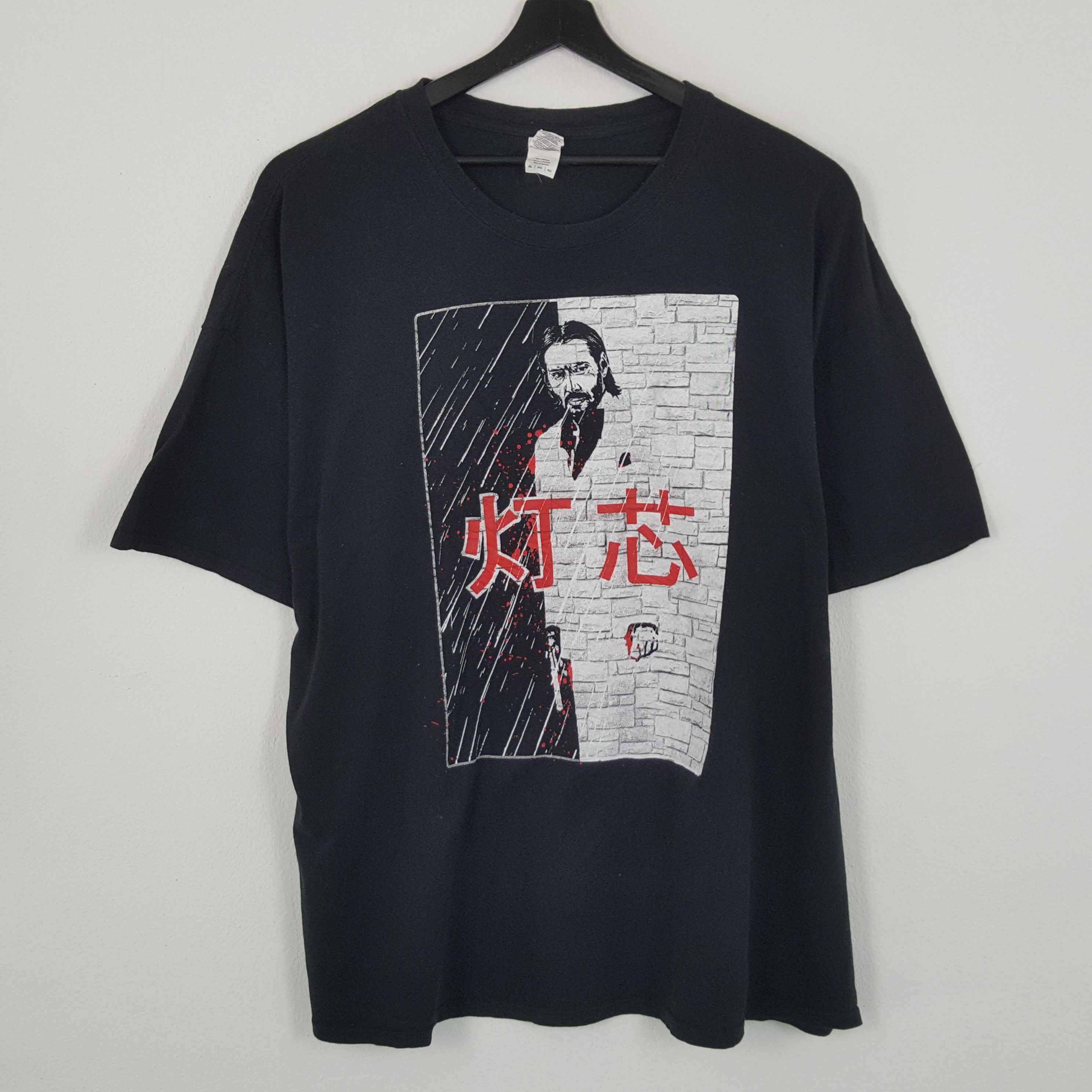 image of John Wick Action Movie Tshirt in Black, Men's (Size 2XL)
