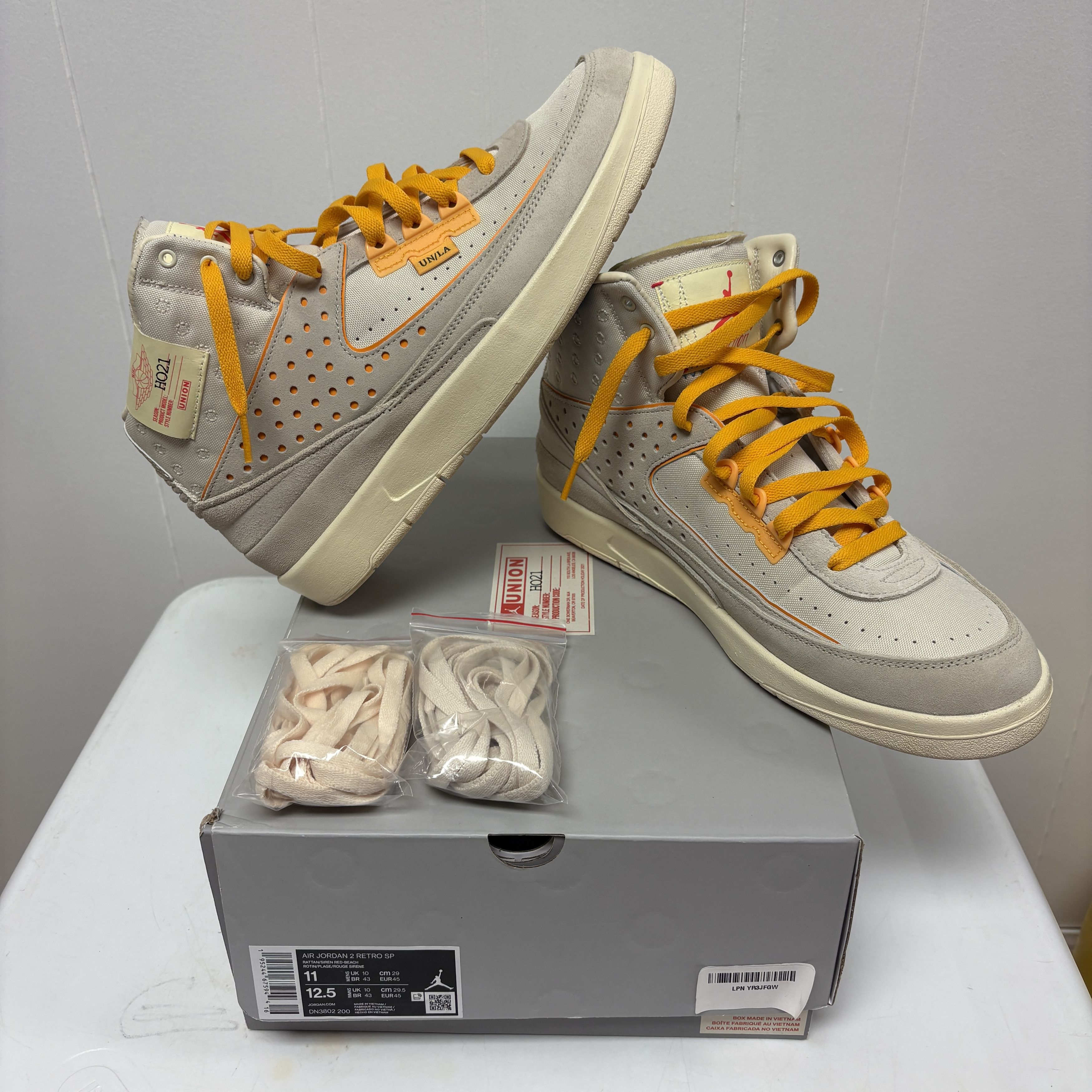 Jordan 2 Retro SP Union Rattan DN3802 200 Mens size 11.5 Union LA x Air Jordan 2 Retro SP  main image 3