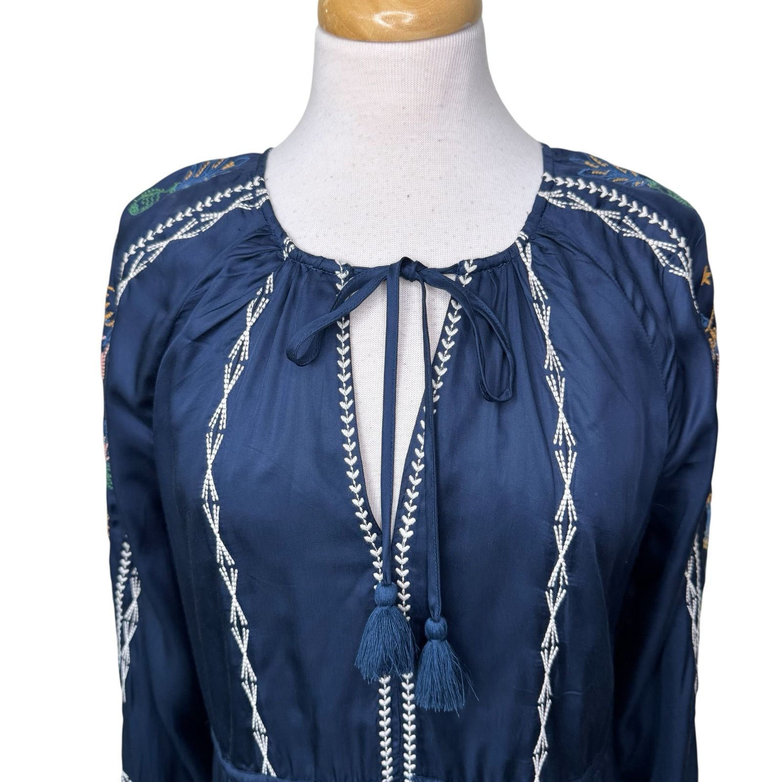 Johnny Was JOHNNY WAS LEXIE TIERED MINI DRESS Small NWT Size S / US 4 / IT 40 - 7 Thumbnail