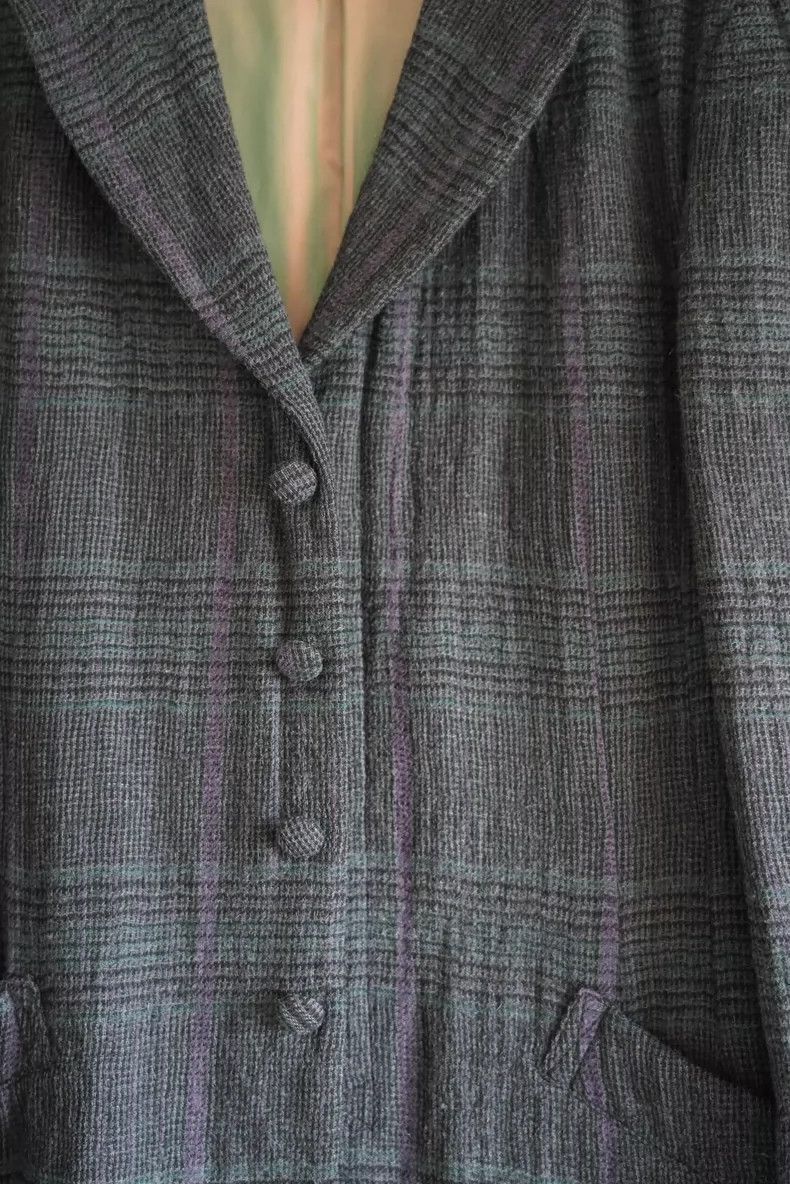 Yohji Yamamoto Yohji Yamamoto Yohji Yamamoto Plaid Long Coat for Men Size US S / EU 44-46 / 1 - 3 Thumbnail