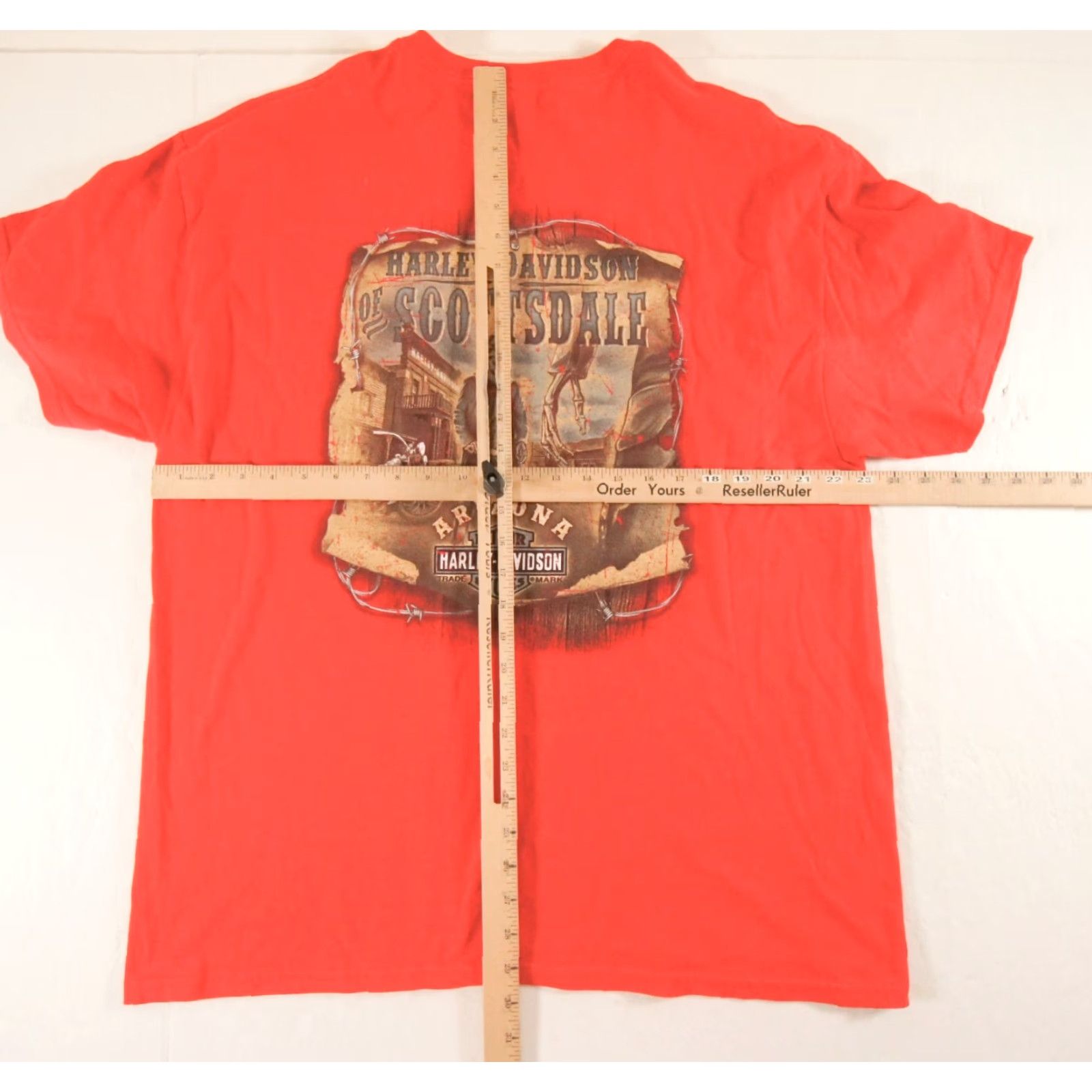 Harley Davidson Harley Davidson Shirt Mens XL Red Short Sleeve Motorcycle Tee Scottsdale Arizona Size US XL / EU 56 / 4 - 7 Thumbnail