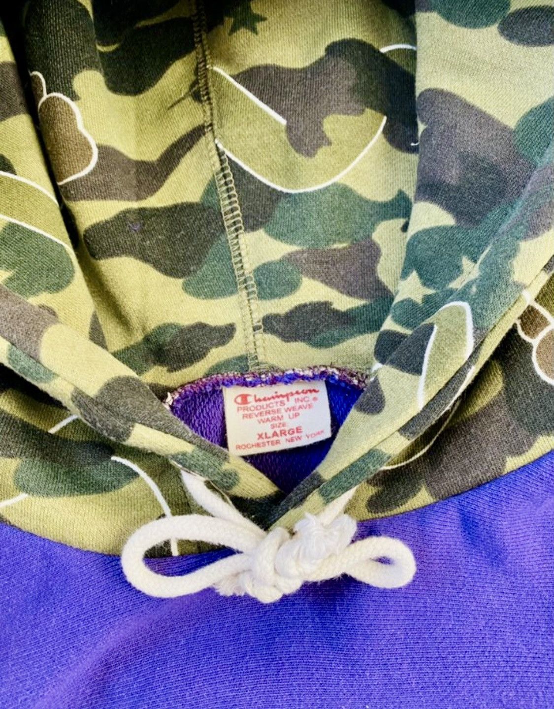 Bape × Champion × Kaws Camo Multi Custom Hoodie Nigo Undefeated Size US L / EU 52-54 / 3 - 5 Thumbnail