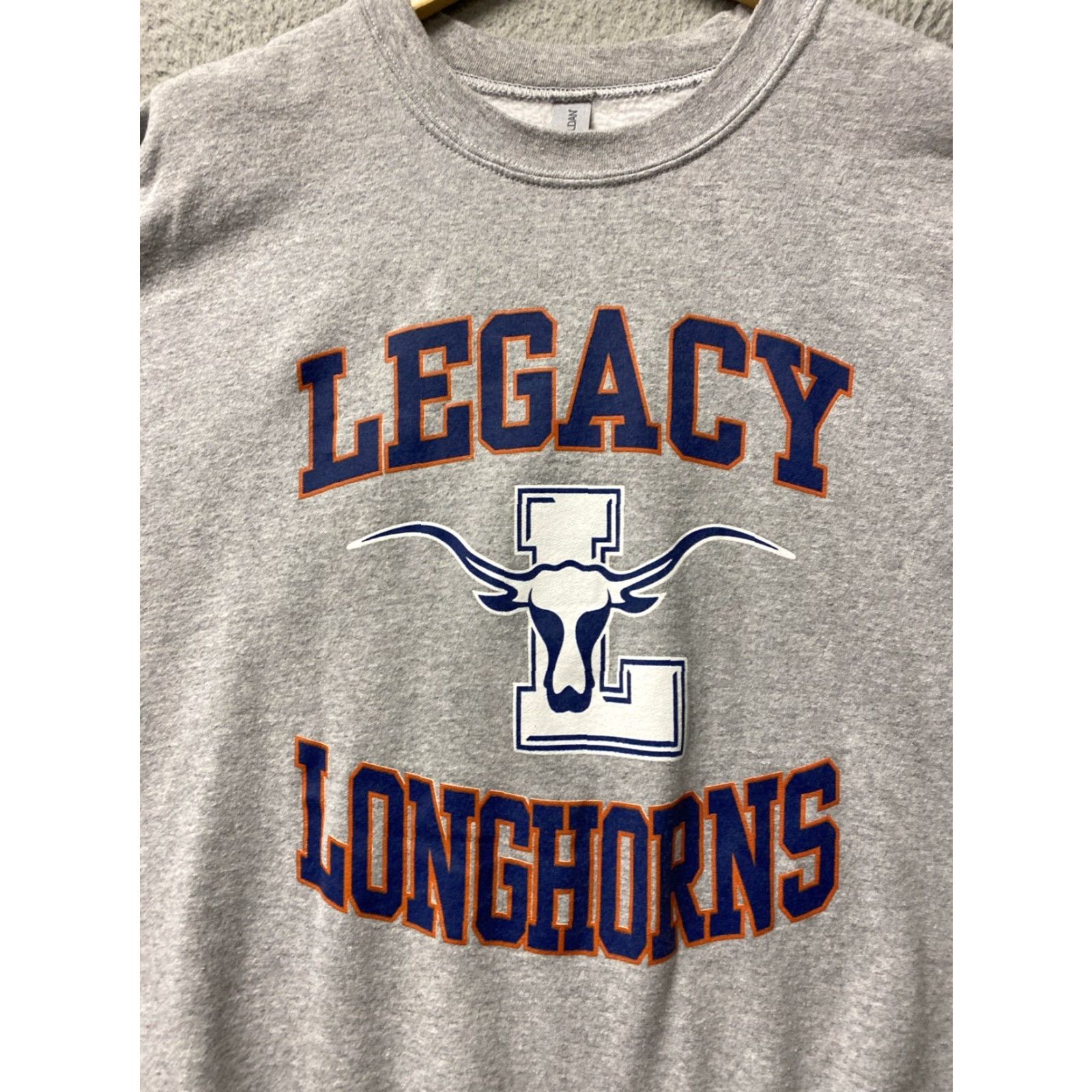 Gildan Gildan Sweatshirt Longhorns Gray XL Mens Zip Solid 0374 Texas Vintage No Size US XL / EU 56 / 4 - 2 Thumbnail