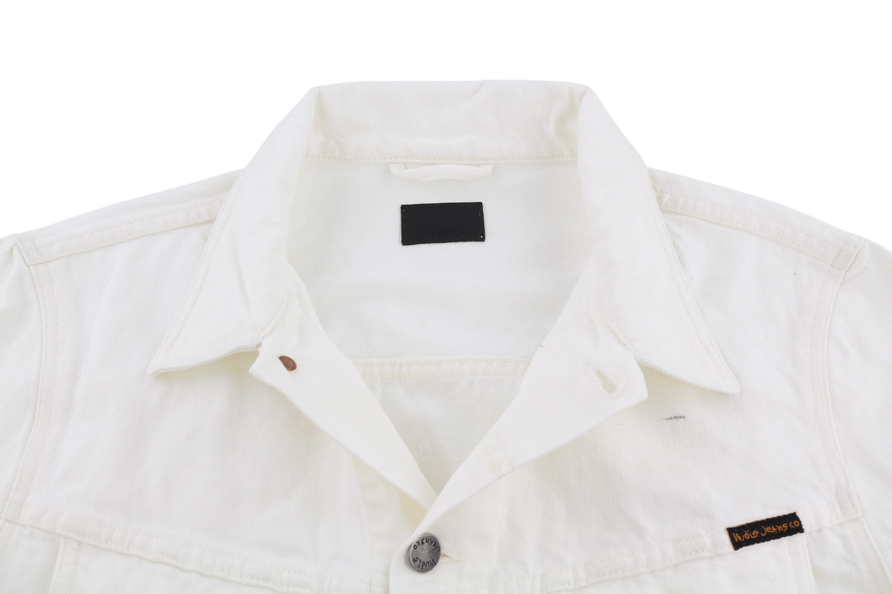 Nudie Jeans PERRY L White Denim Jacket 81612 Size US L / EU 52-54 / 3 - 4 Thumbnail