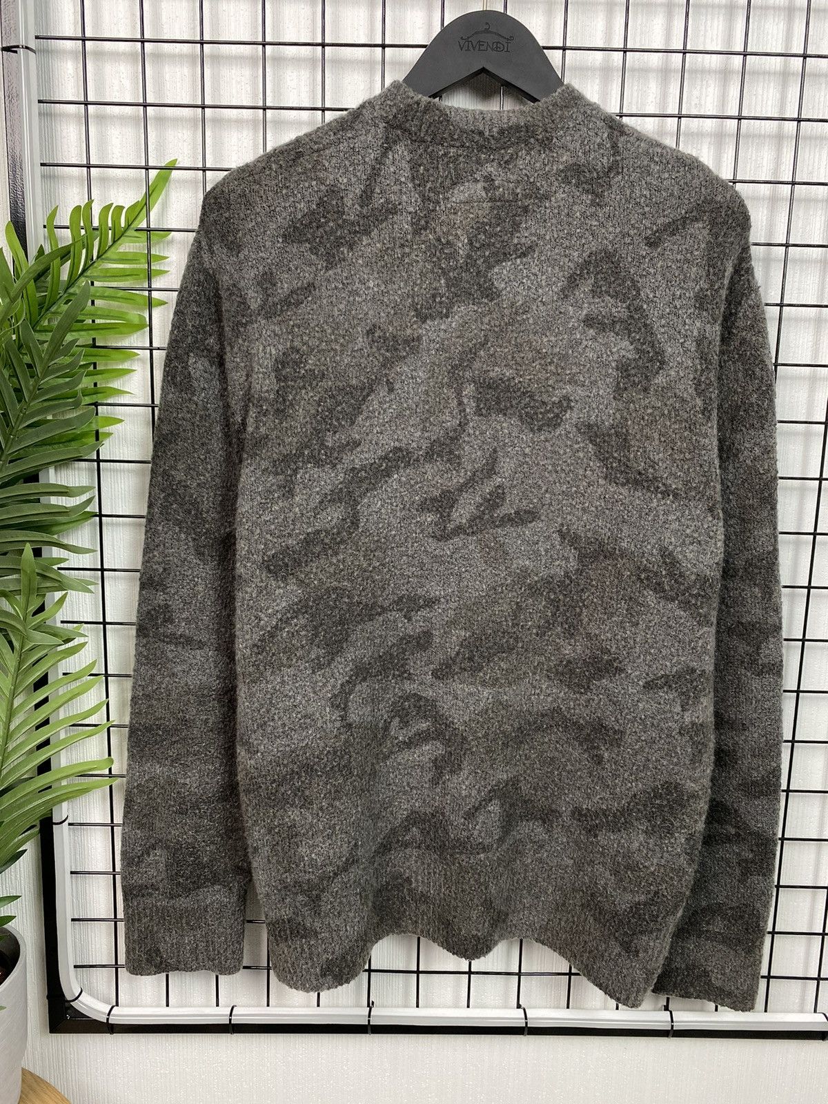 Allsaints × Designer AllSaints Camo sweater mohair men M size y2k Avant-garde Size US M / EU 48-50 / 2 - 18 Thumbnail