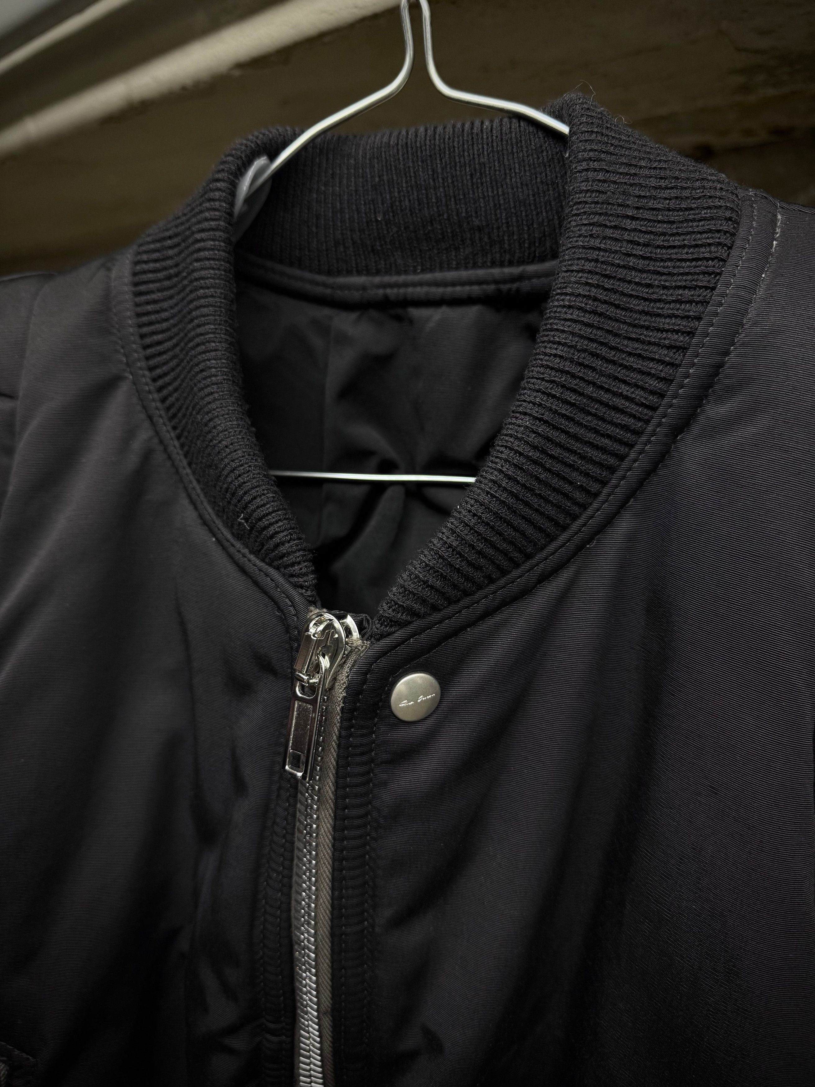 Rick Owens Rick Owens AW22 "STROBE" Alice Kunst Down Bomber Jacket Size US XXS / EU 40 - 4 Thumbnail
