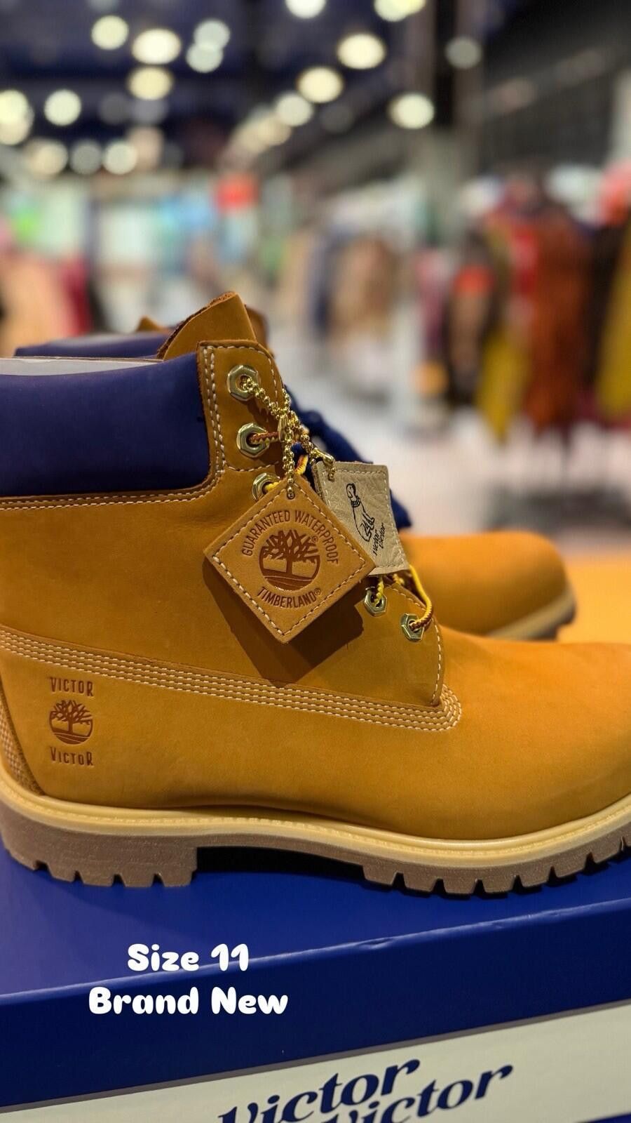 Timberland Victor Victor Timberland Boots Wheat/Navy (Size: 11) Men's Size US 11 / EU 44 - 2 Thumbnail