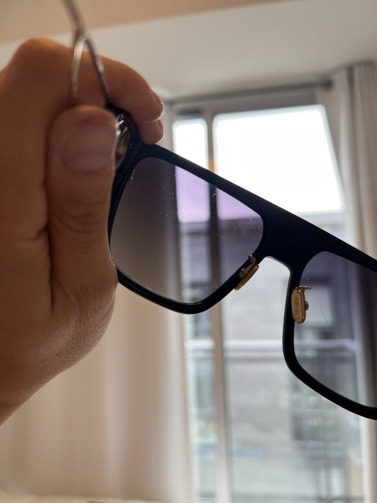 Dior Dior 30Montaigne S3U Sunglasses (Black/Gold) Size ONE SIZE - 7 Thumbnail