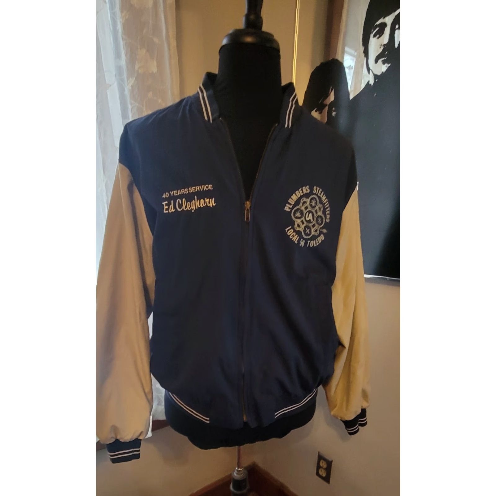 Vintage VINTAGE King Louie Baseball Style Jacket Mens L Navy Cotton Blend Windbreaker Baseball Size US L / EU 52-54 / 3 - 2 Thumbnail