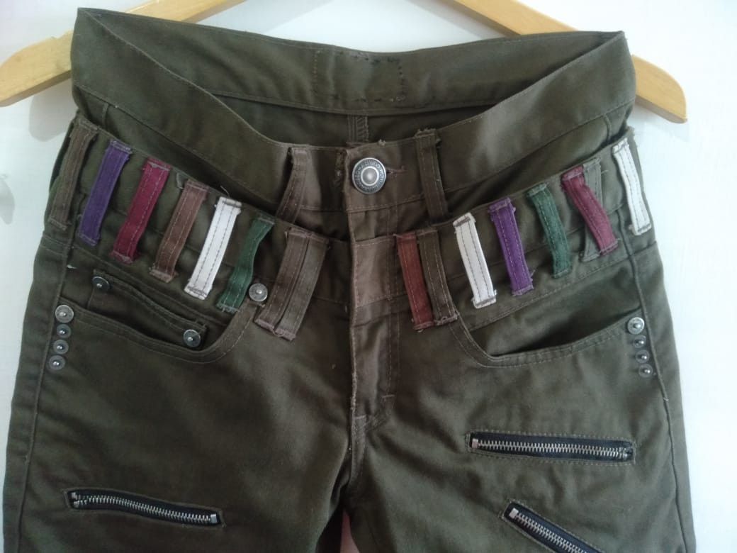 20471120 Nylaus Short Jeans Double Waist Jeans Japanese Jeans Size US 30 / EU 46 - 3 Thumbnail