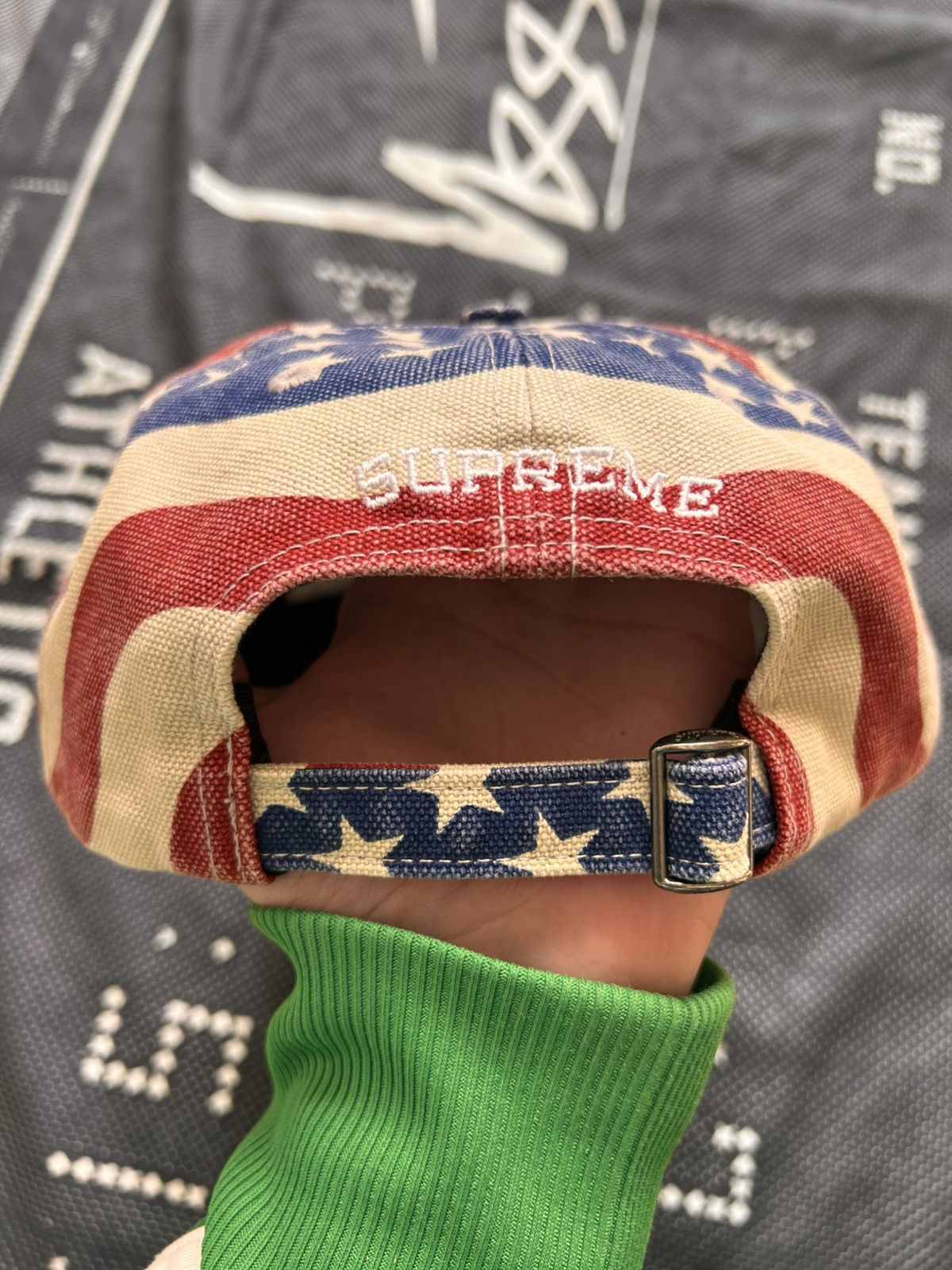 Supreme Supreme Pigment Coated S Logo 6-Panel Cap USA Flag america Size ONE SIZE - 10 Thumbnail