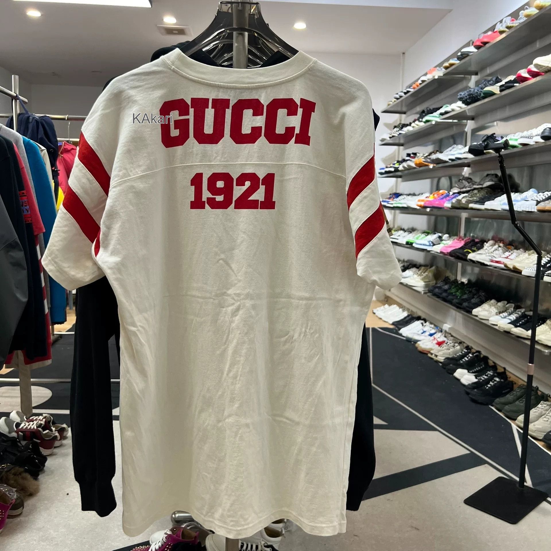 Gucci Gucci Red Logo Short-Sleeve T-Shirt Size US M / EU 48-50 / 2 - 3 Thumbnail