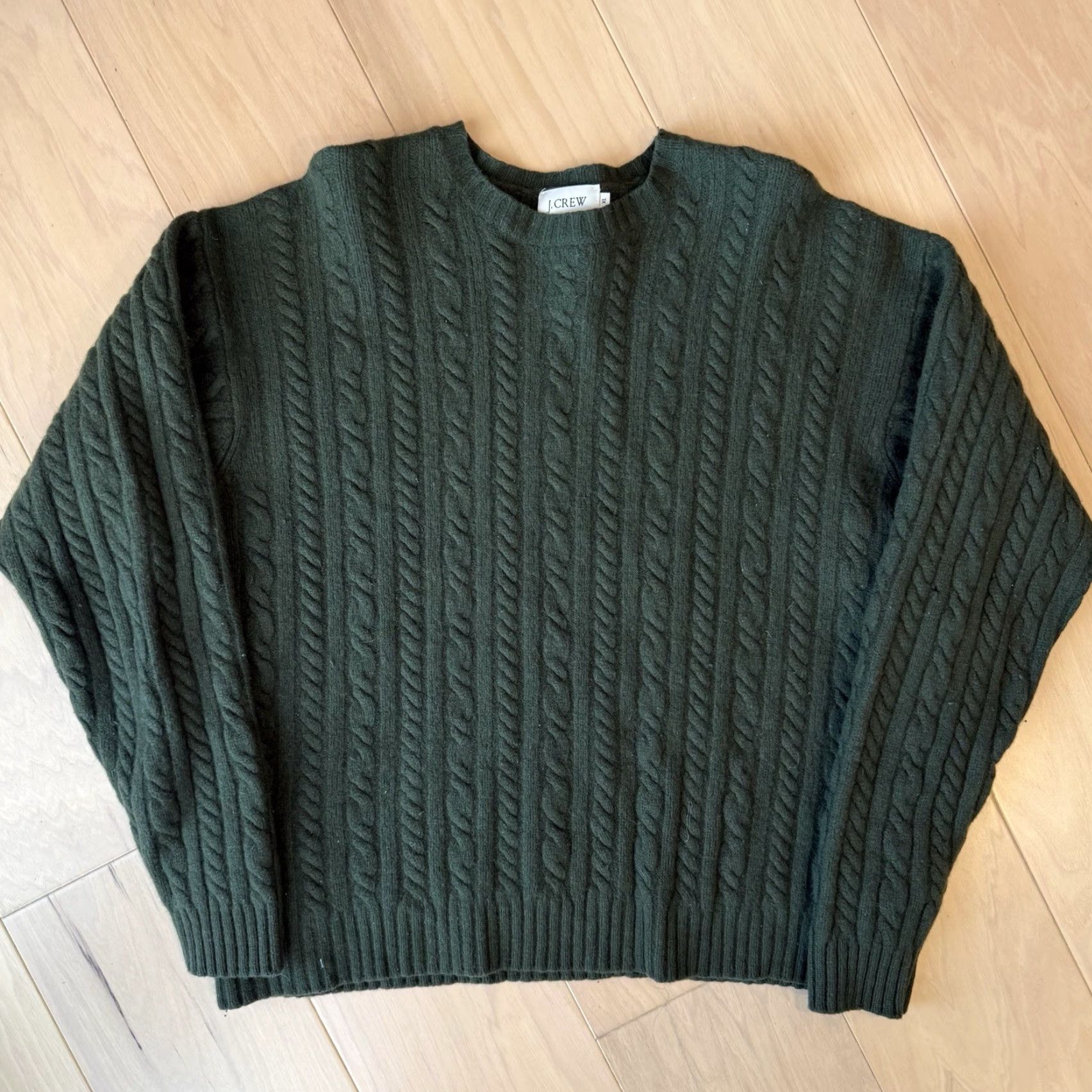J.Crew VINTAGE J.CREW Wool Sweater XL Green Oarsman Minimalist 90s Hip Hop Hippie Hipster Nature Outdoor American Crew Neck Pullover Knit Shirt Mens Size US XL / EU 56 / 4 - 2 Thumbnail