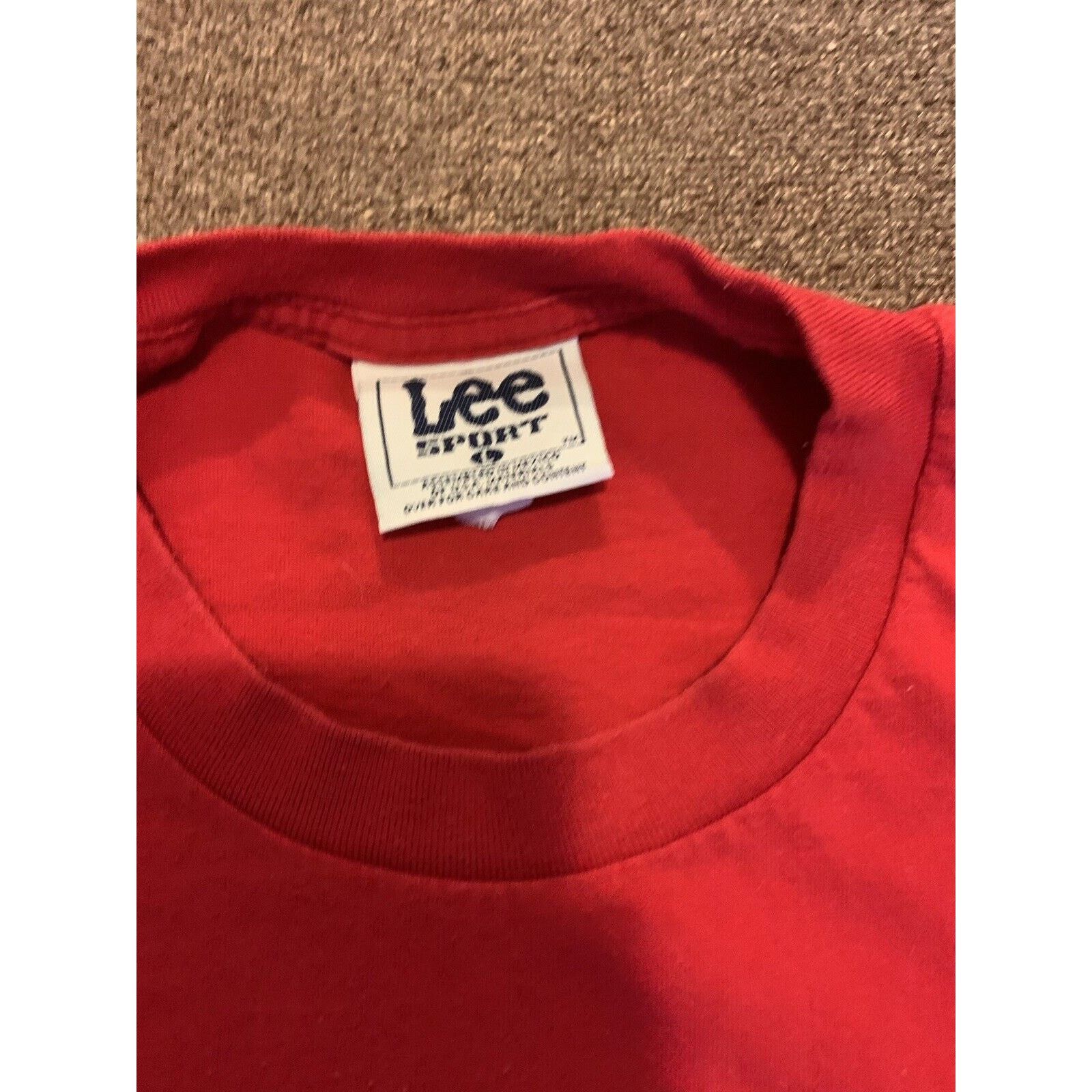 Lee 1999 Lee New England Patriots Red NFL T-Shirt Men’s Large Size US L / EU 52-54 / 3 - 4 Thumbnail
