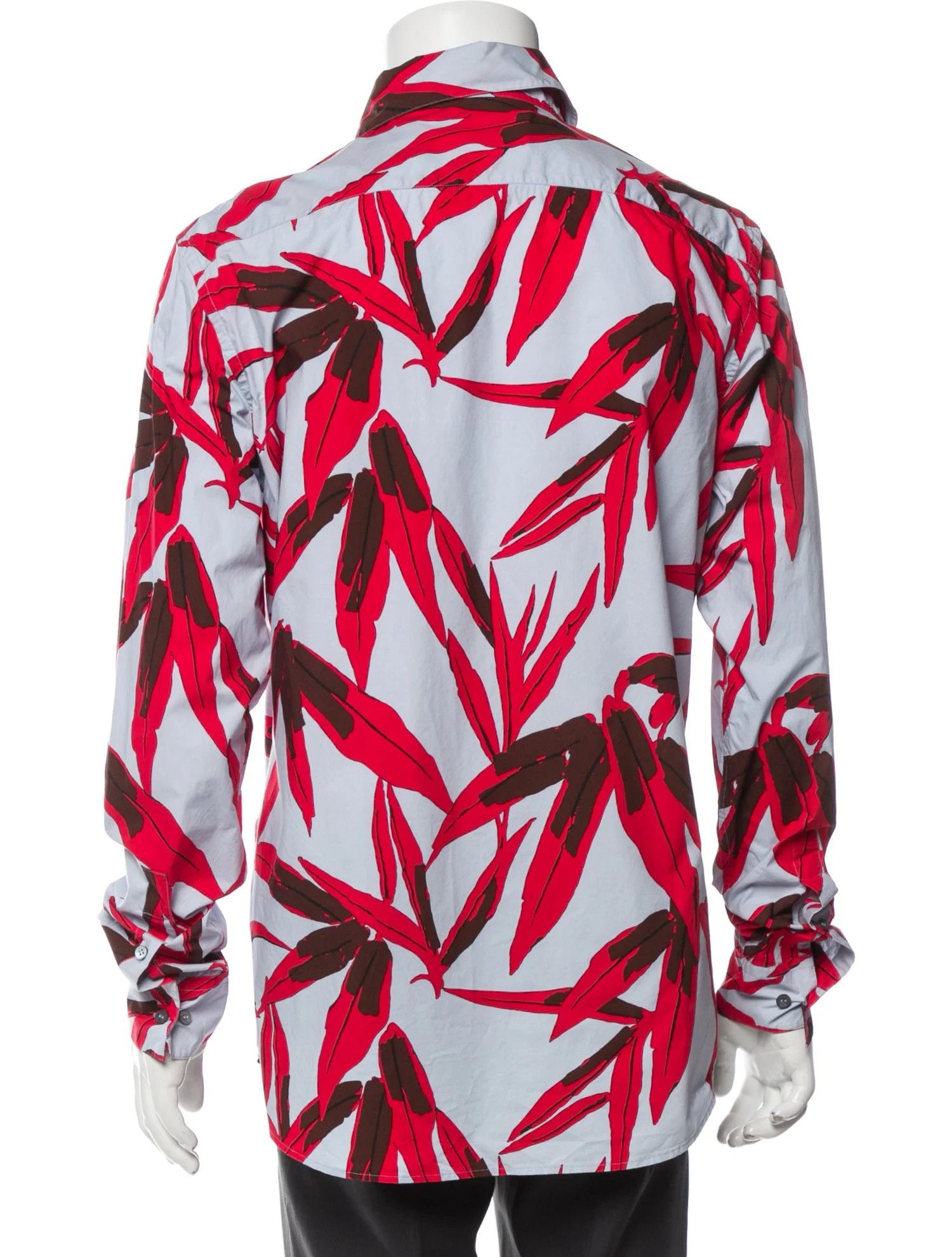 Marni o1tko10825 Leaf Printed Shirt in Multicolor Size US XL / EU 56 / 4 - 3 Thumbnail