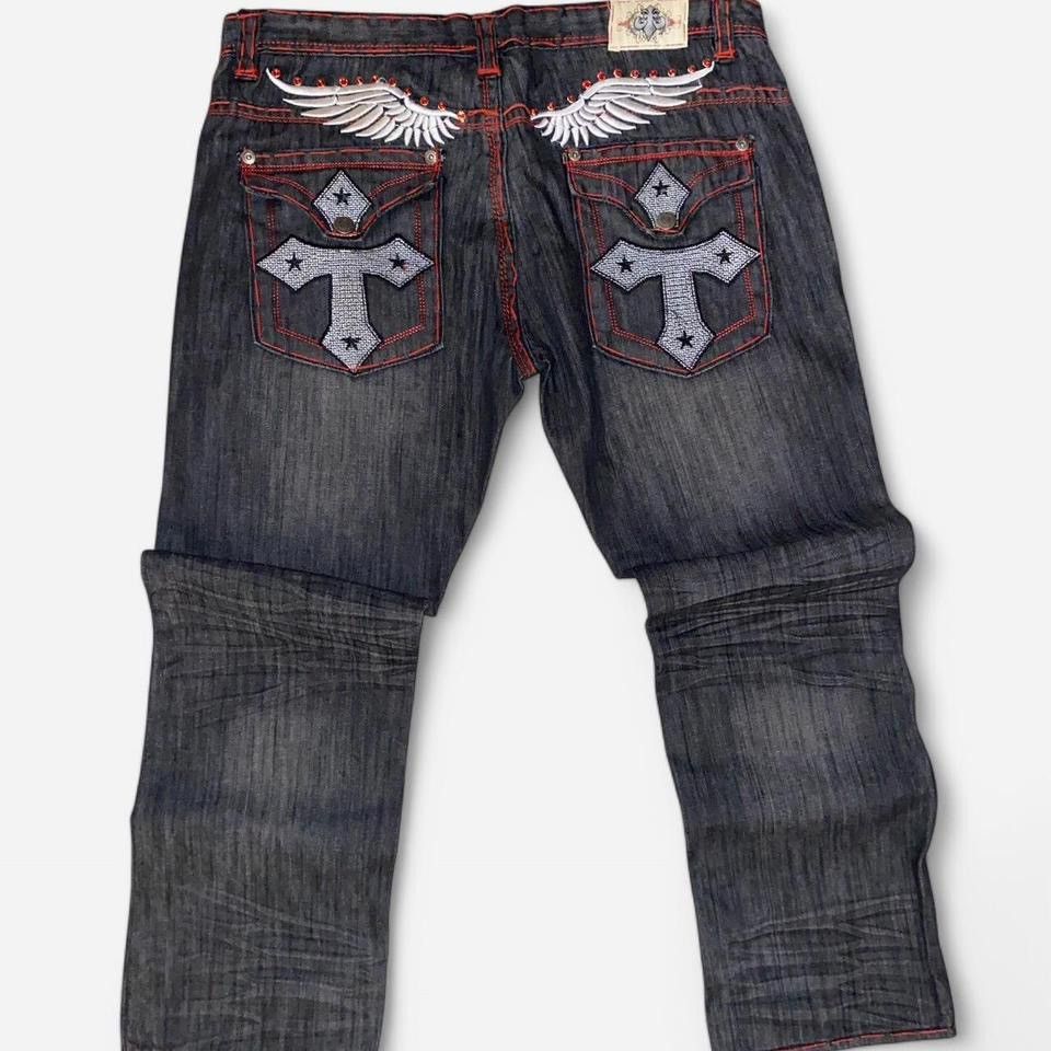 Kayden K × Vintage Y2k Kayden K Embroidered Jeans Size 38 Size US 38 / EU 54 - 1 Thumbnail