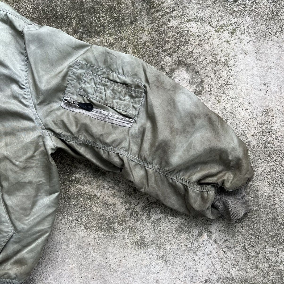 Vintage “VINTAGE” TRASHED MAN INTERMEDIATE MA-1 BOMBER JACKET Size US L / EU 52-54 / 3 - 5 Thumbnail