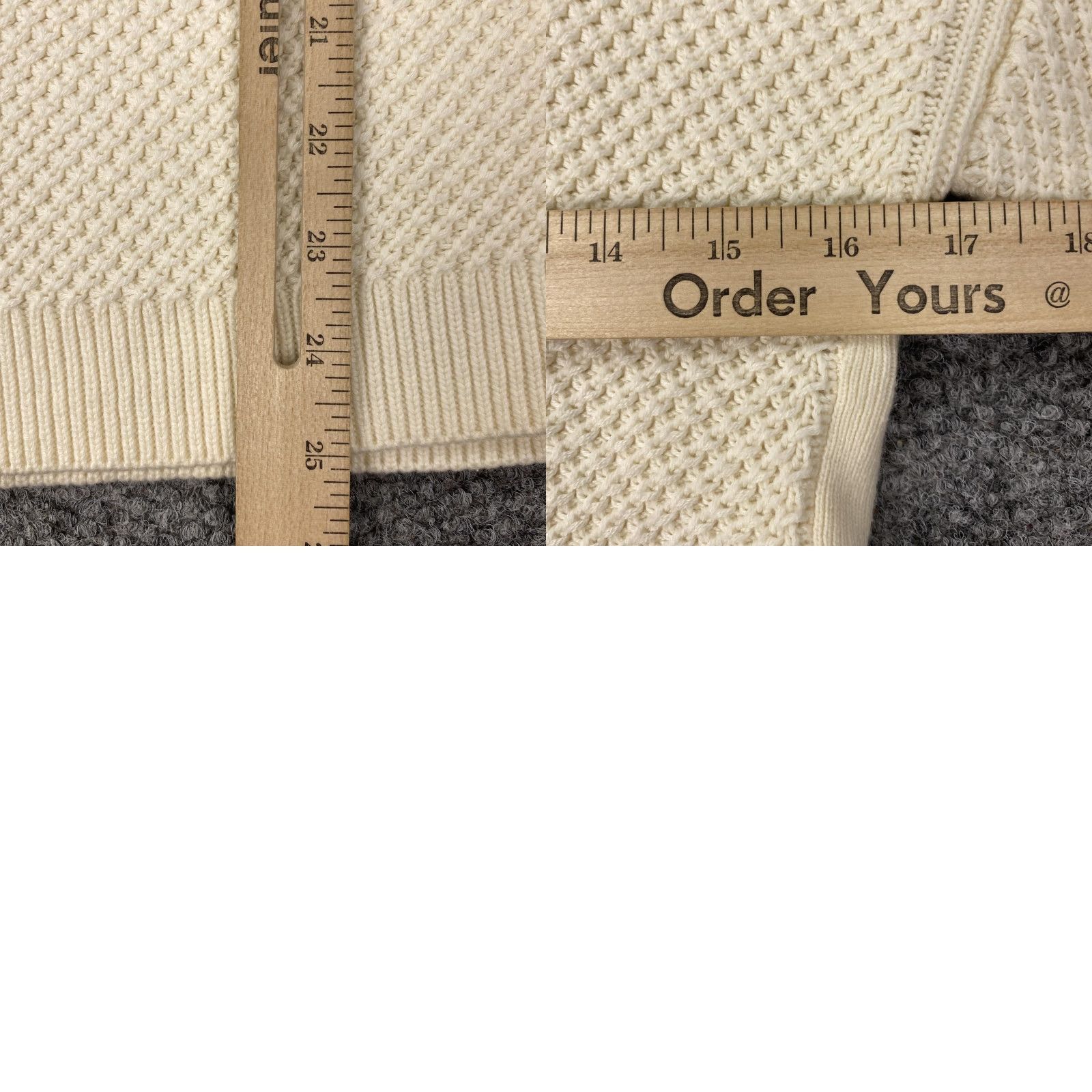 Talbots TALBOTS Sweater Womens Medium Ivory Crewneck Lace-Up Knit Pullover Size M / US 6-8 / IT 42-44 - 8 Thumbnail