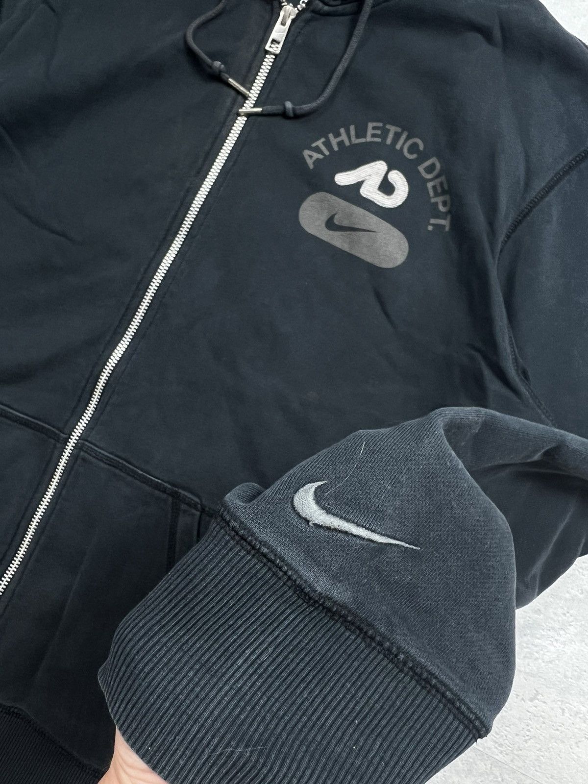 Nike 00s Nike Athletic Vintage Y2K Oversized Retro Zip Hoodie Size US XL / EU 56 / 4 - 6 Thumbnail