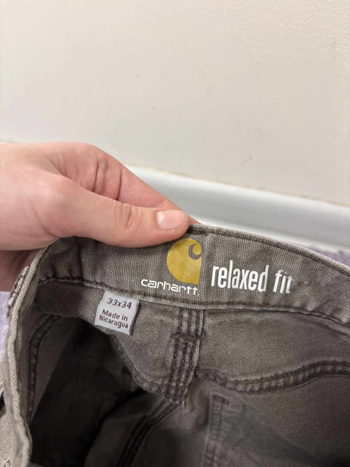 Carhartt Vintage Carhartt Relaxed Fit Khaki Brown Work Pants Trousers Size US 33 - 13 Thumbnail