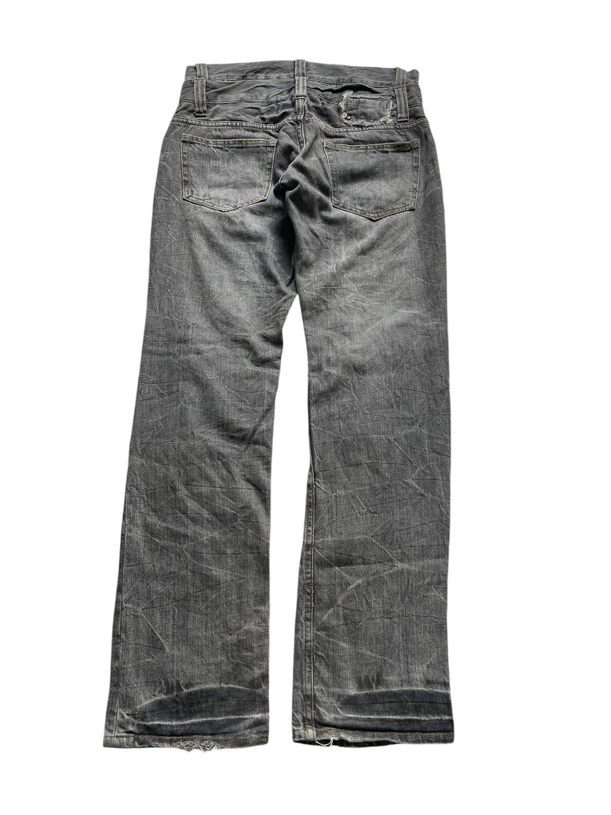 If Six Was Nine Vintage Japanese Brand Double Waist Distressed Style Jeans Size US 33 - 2 Thumbnail