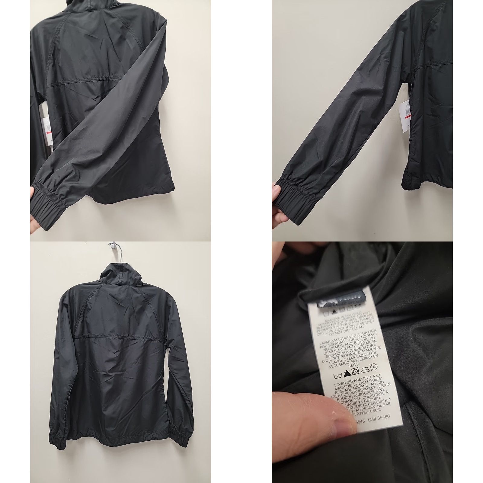 Oakley NWT Oakley Windbreaker Jacket XS Women’s Full Zip Black Bloods Tv 19 Chest 19 Length 25.5 Size XS / US 0-2 / IT 36-38 - 8 Thumbnail