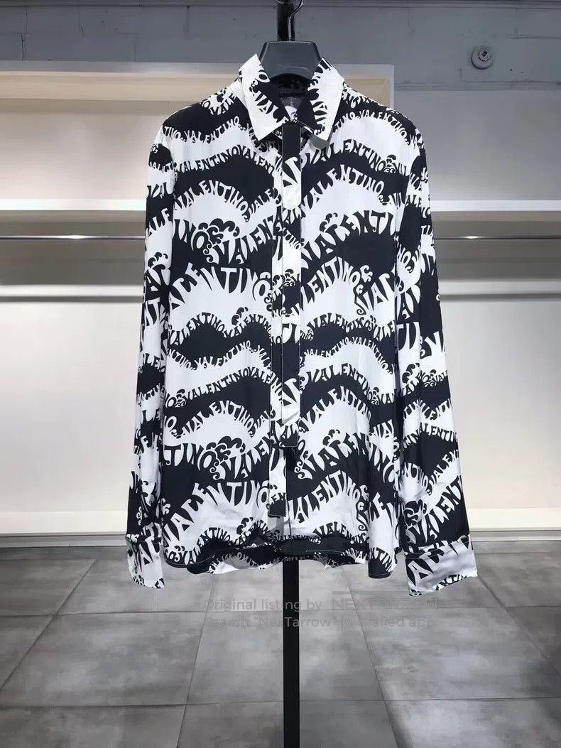 Valentino Valentino Mulberry silk shirt Size US XL / EU 56 / 4 - 2 Thumbnail