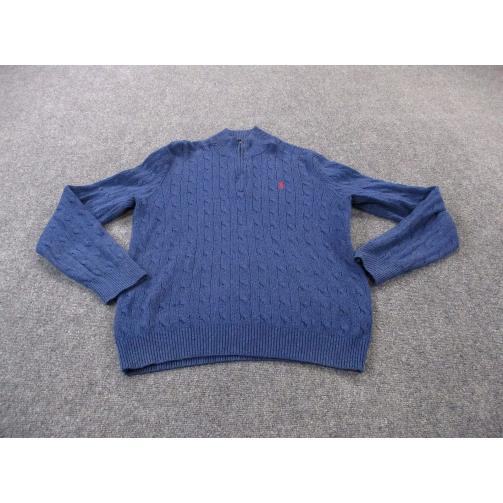 Polo Ralph Lauren VINTAGE Polo Ralph Lauren Sweater Mens L Blue Silk Golf Navy Pullover Preppy Jacket Size US L / EU 52-54 / 3 - 2 Thumbnail